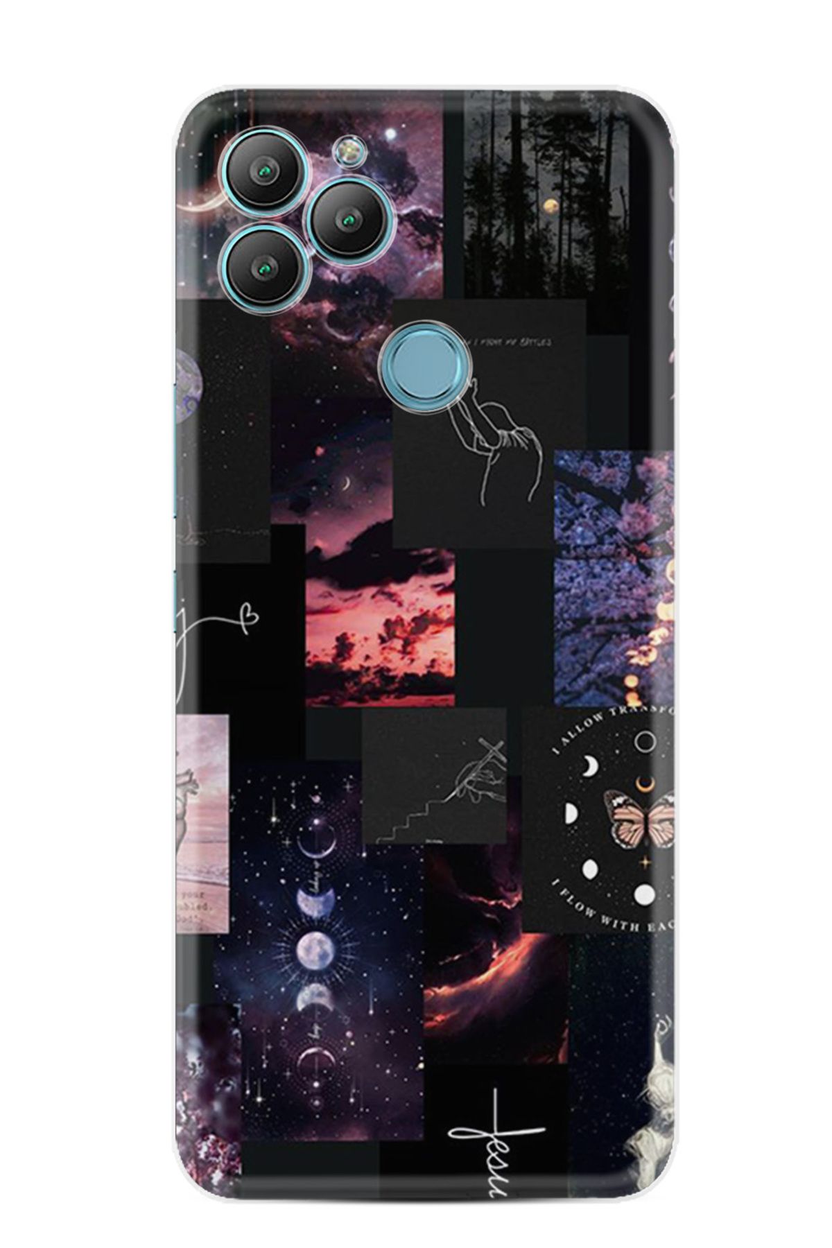 General Mobile GM22 Pro Kılıf HD Resim Baskılı Ay Pattern StKd -030