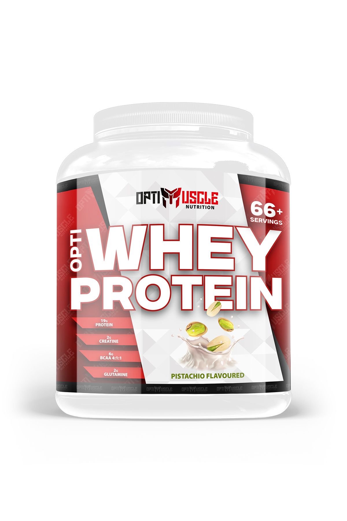 Opti Whey Protein Antep Fıstığı 2000g - 66 Servis