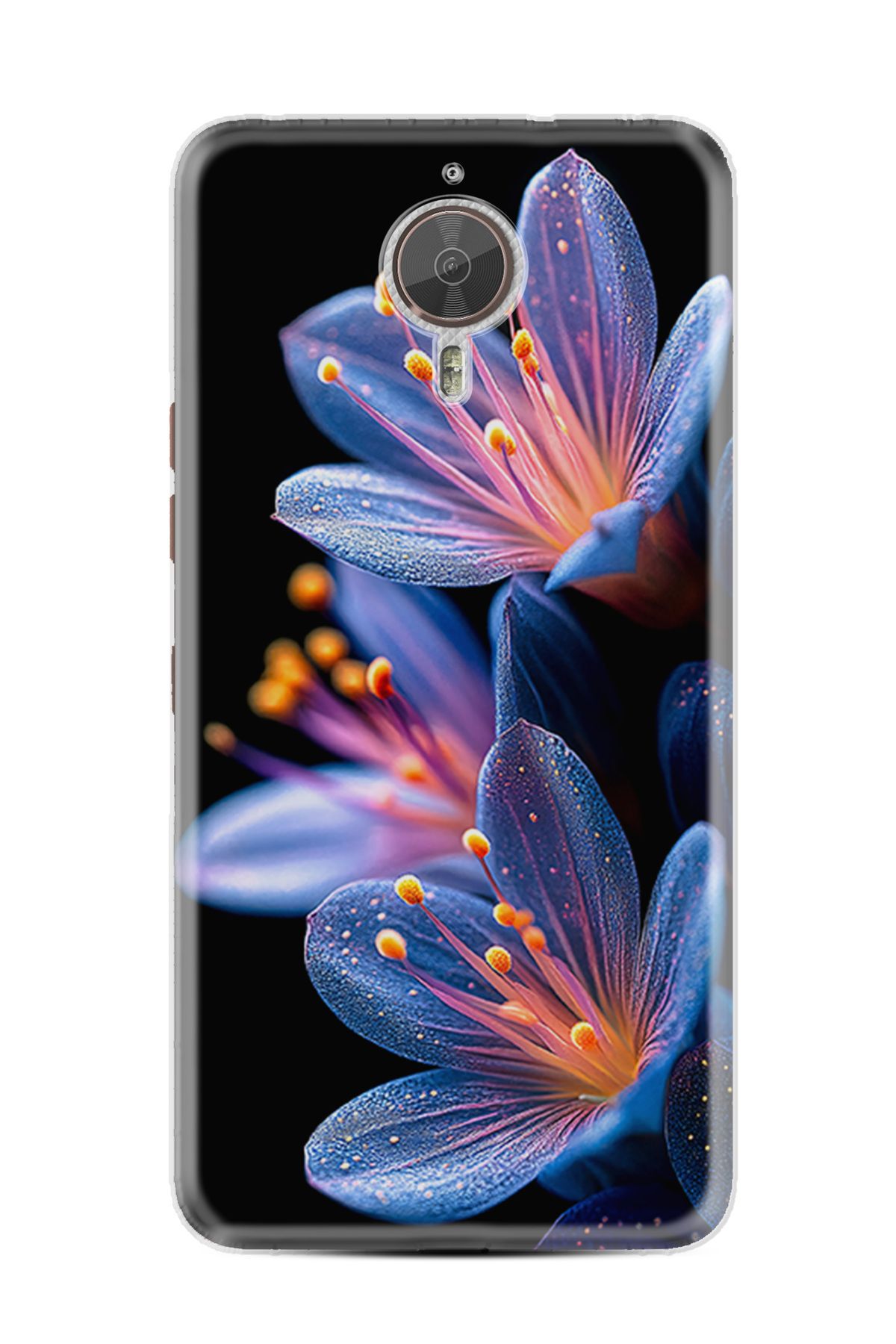 General Mobile GM5 Plus Kılıf HD Resim Baskılı Rekli Çiçekler StKd -015