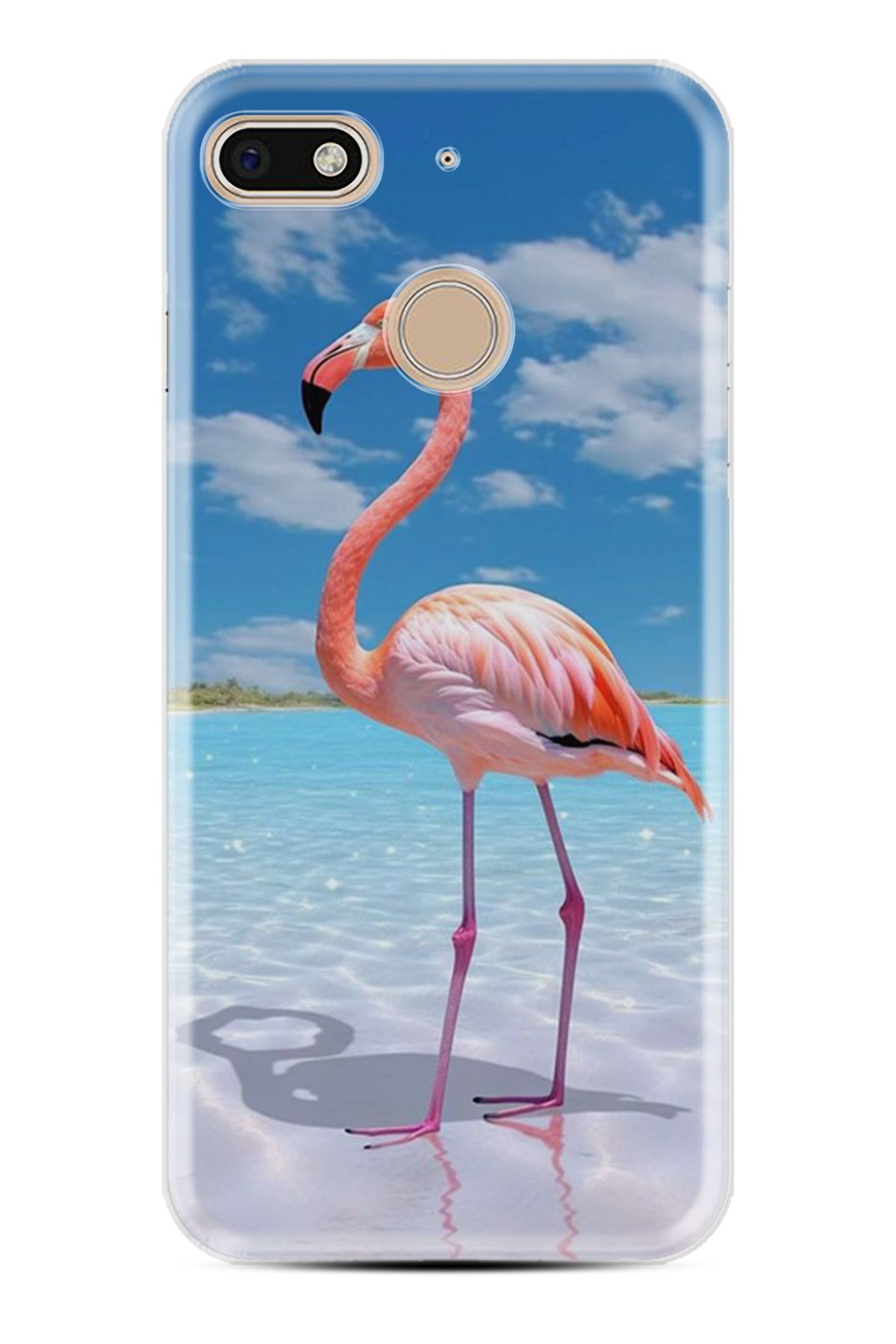General Mobile GM8 GO Kılıf HD Resim Baskılı Okaynus ve Flamingo StKd -093