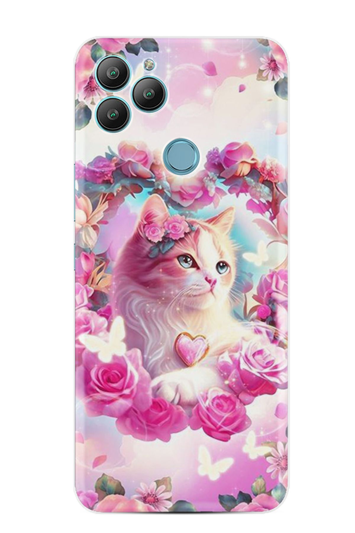General Mobile GM22 Kılıf HD Resim Baskılı Güzel Kedi StKd -037