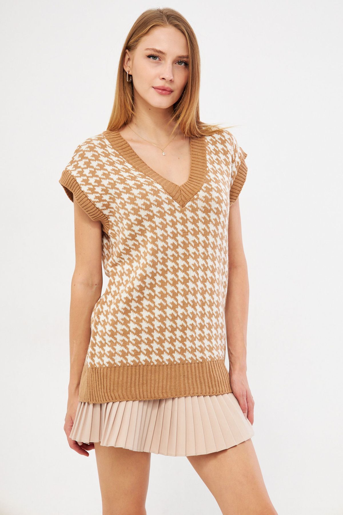 armonika-Sweater Vest - Brown - Regular fit 1