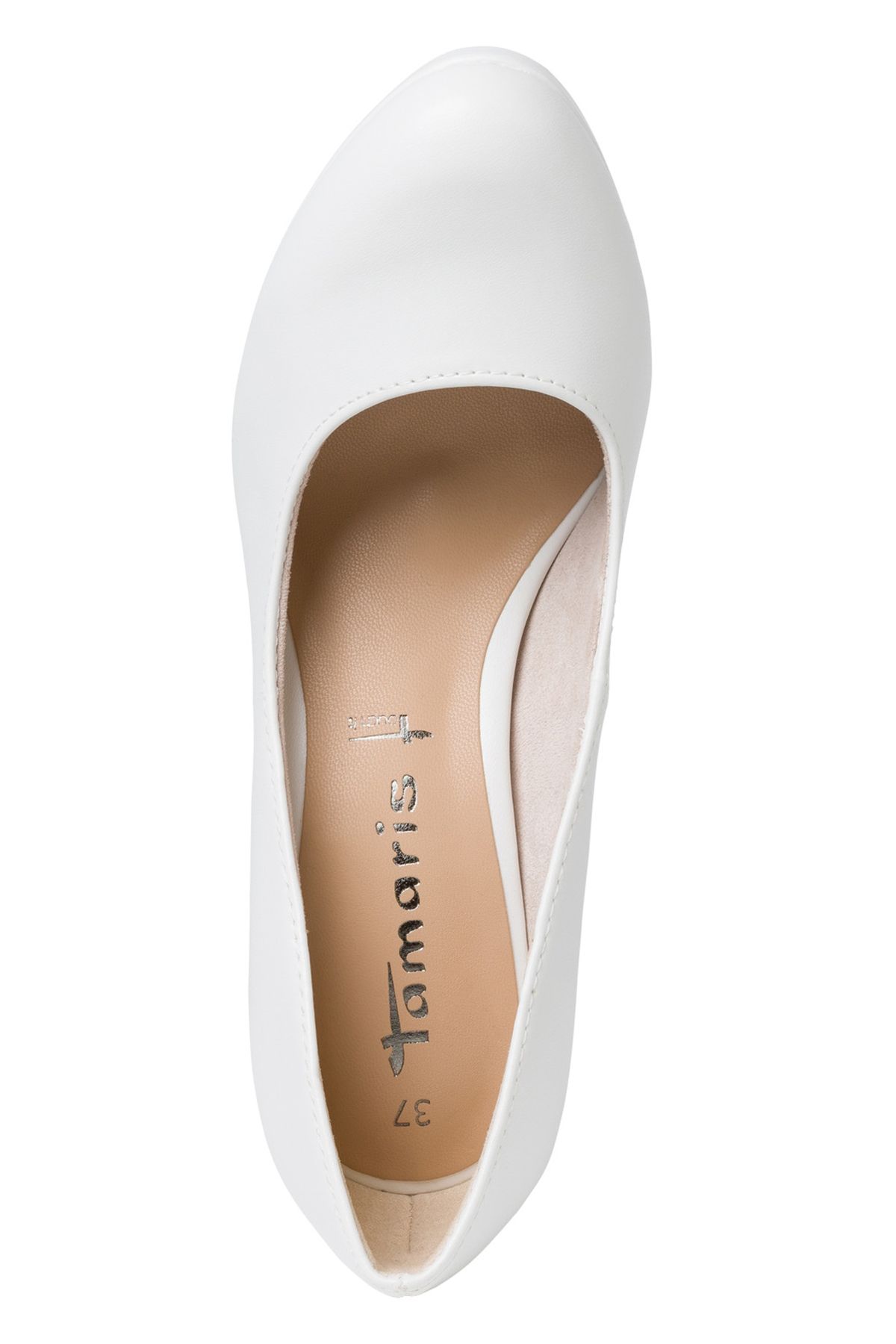 Tamaris-Damen Klassische Pumps 1-22426-20 Weiß 140 White Matt Kunstleder mit TOUCH-IT 4