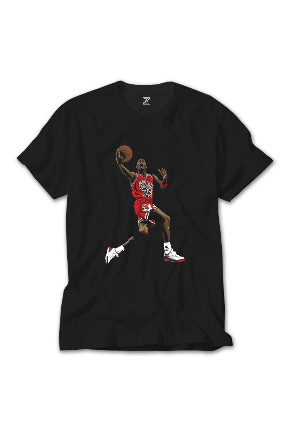 WAKHA Air Jordan Grafiti Siyah Tişört