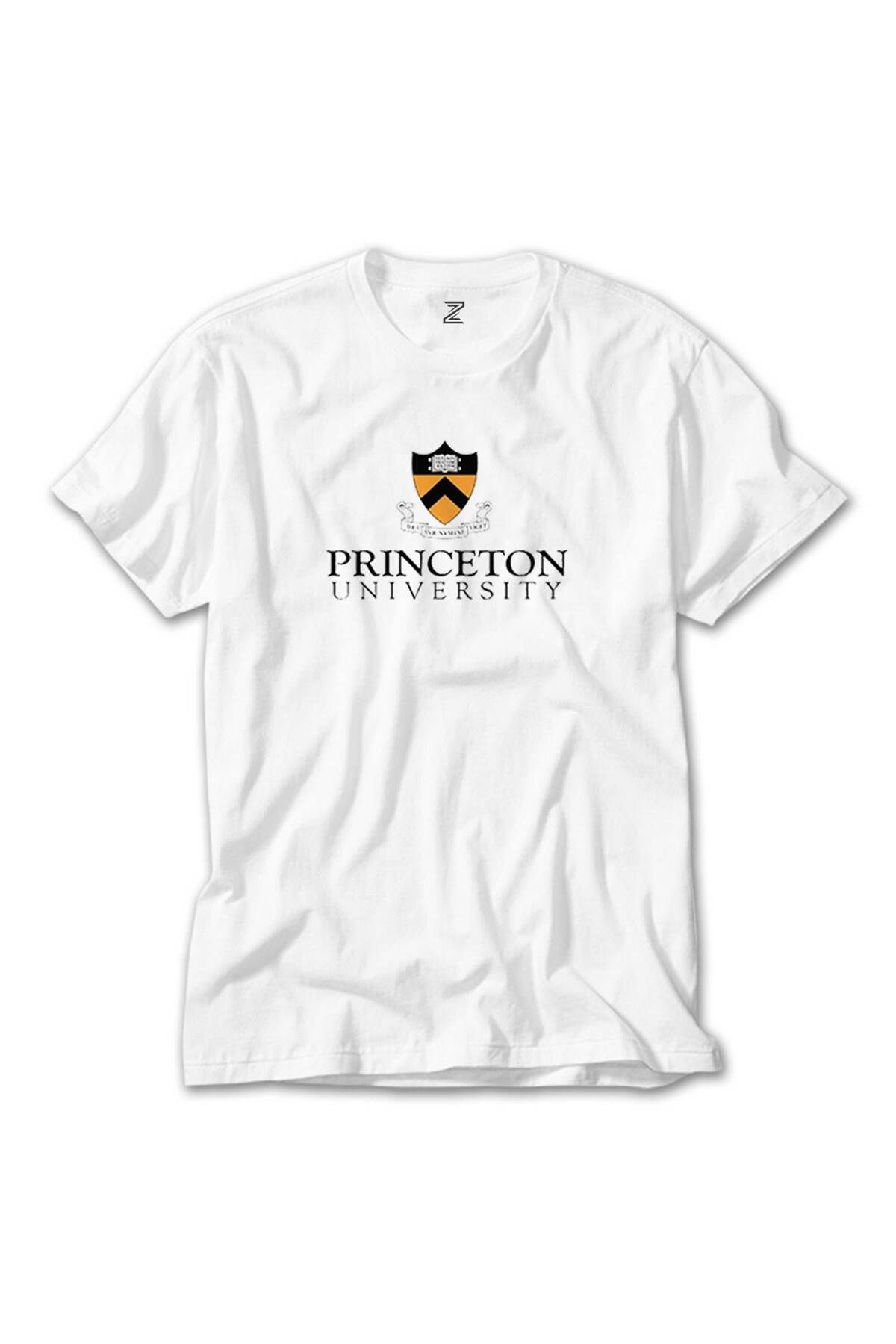 WAKHA Princeton University Text Logo Beyaz Tişört