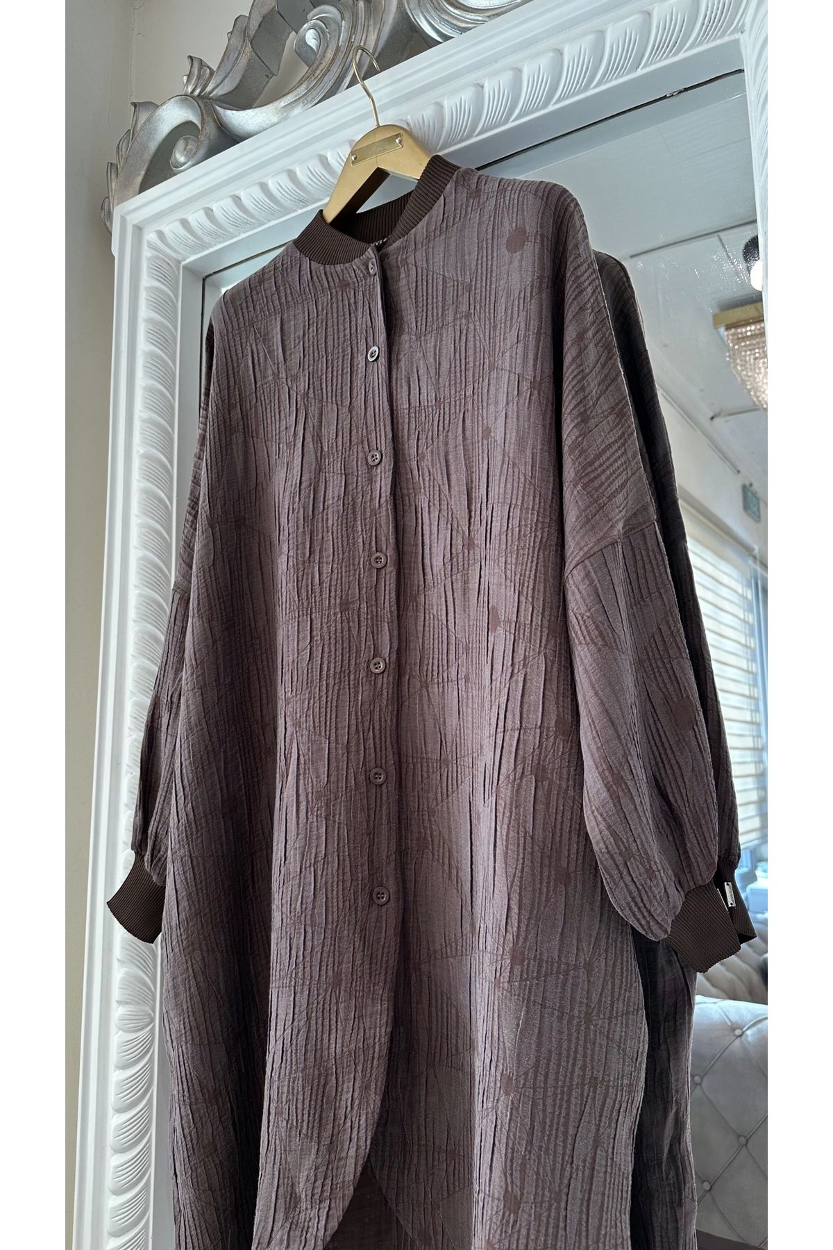 Invee-INVEE 6982 Brown Color Modal Tunic 3