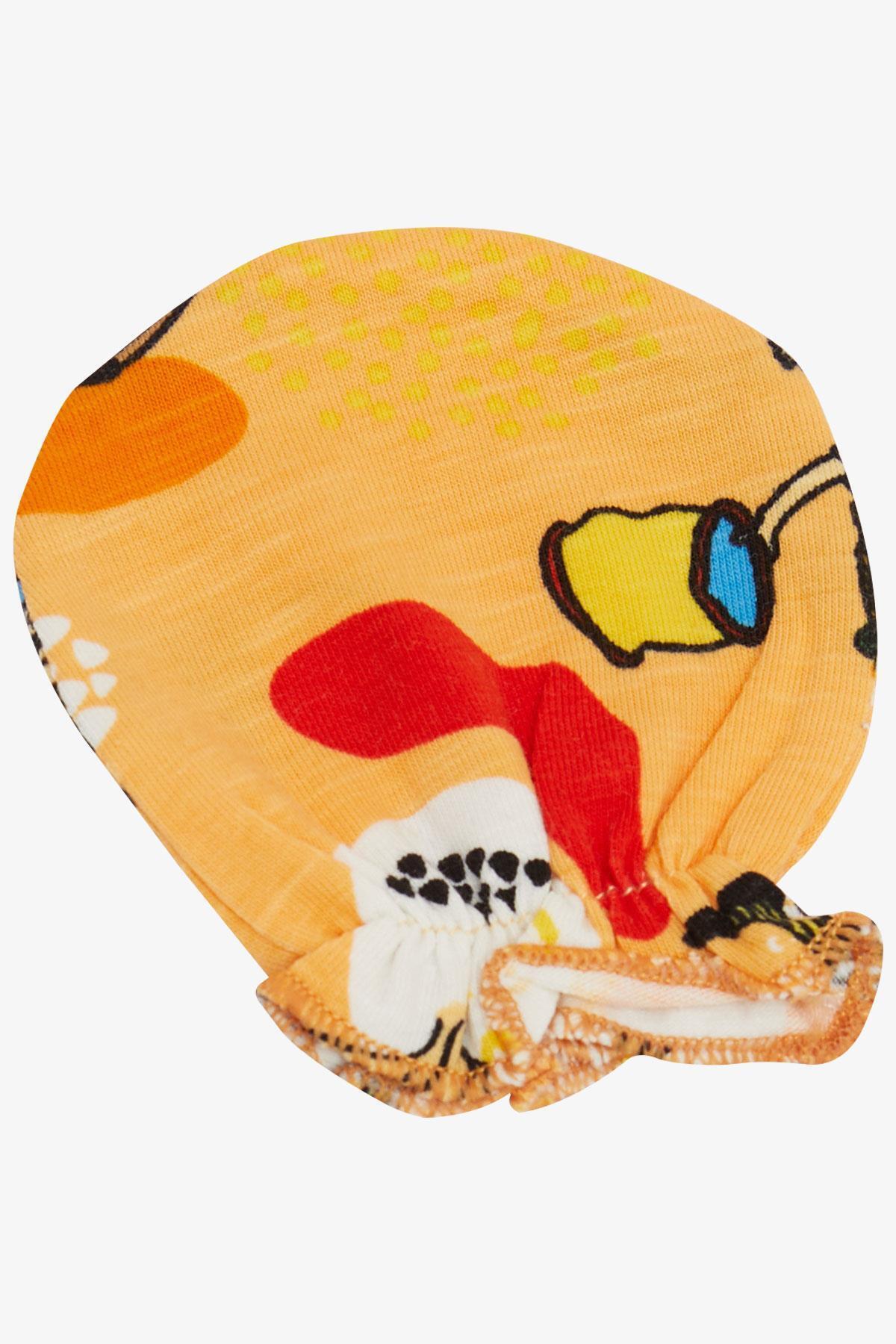 Breeze Yenidoğan Bebek Eldiven Desenli Hardal Sarı fotoğrafı 3 (önizleme)