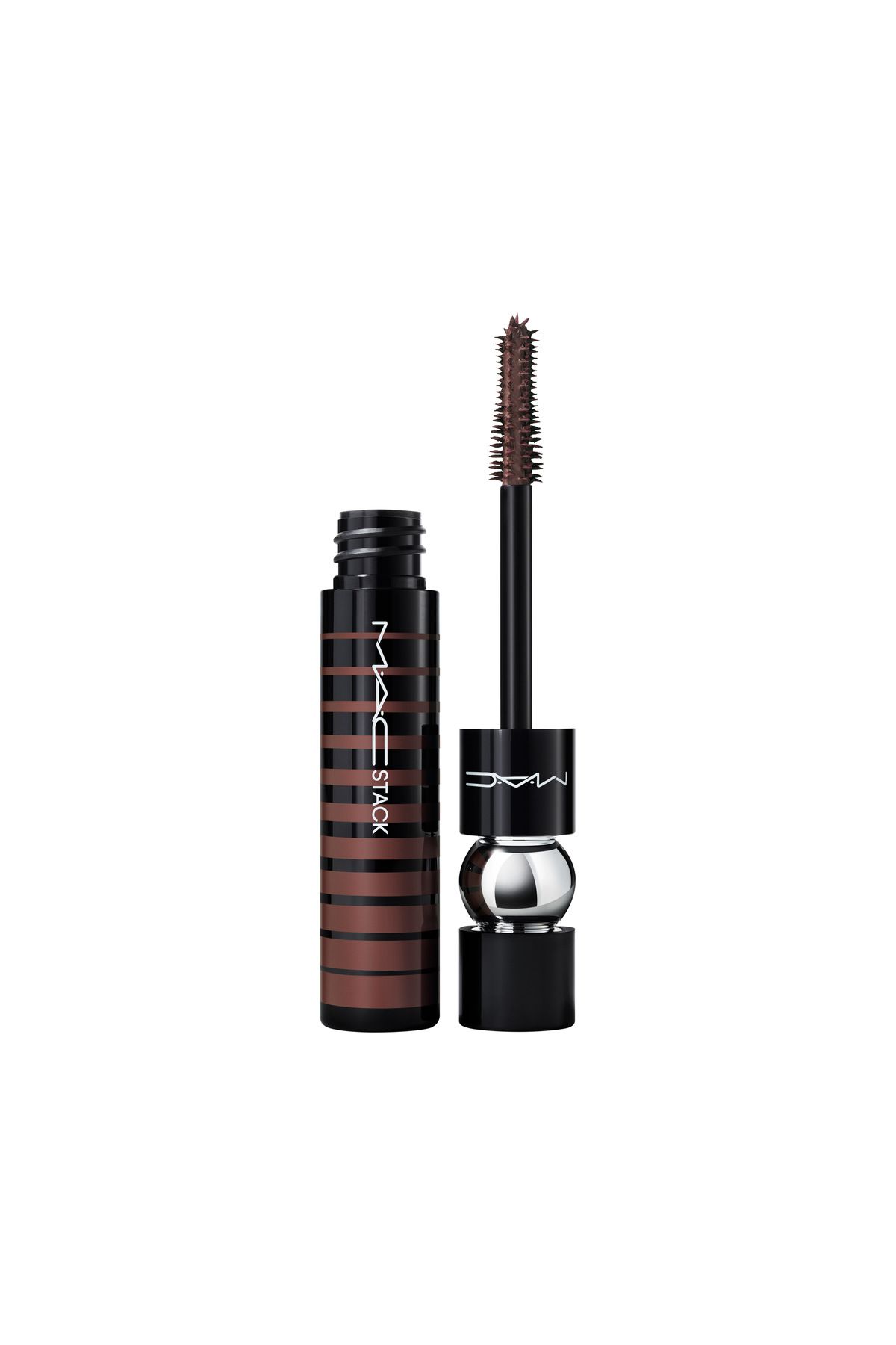 Macstack Chestnut Stack Kahverengi Maskara Mega Fırça 12ml - Kıvırma, Uzunluk ve Hacim Etkili