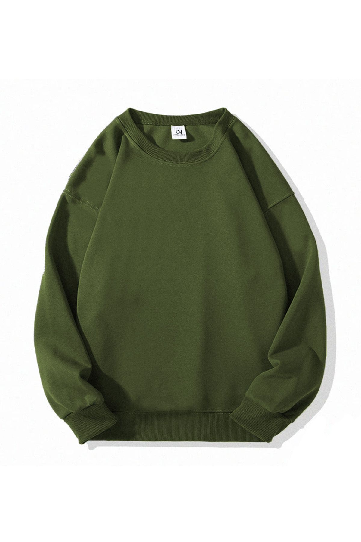 COMBİNE MİCHAİL-Winter Unisex Sweatshirt - Long Sleeve, Soft Fabric Khaki 1