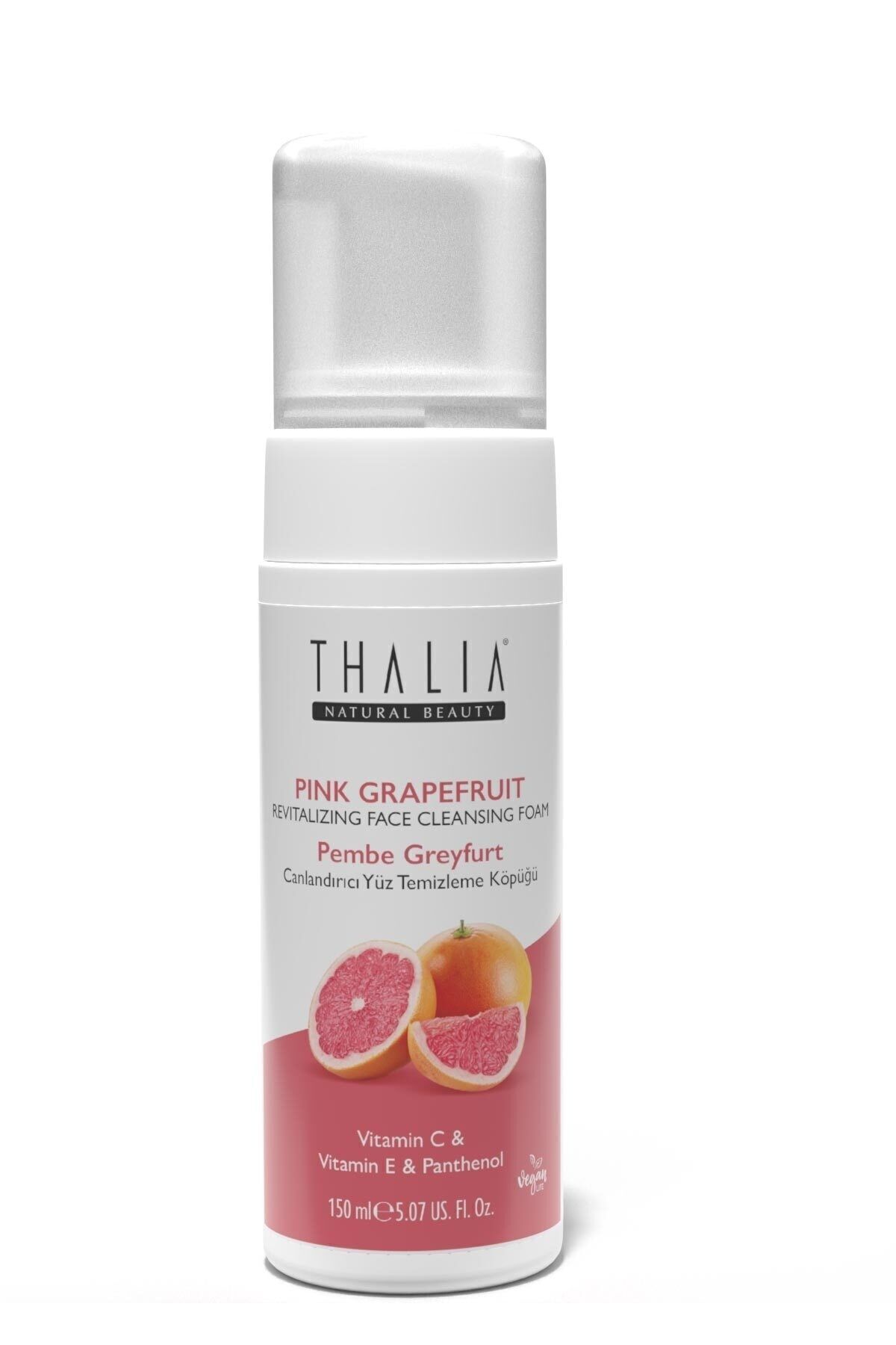 Thalia Canlandırmaya & Arındırmaya Yardımcı Pembe Greyfurt Özlü Yüz Temizleme Köpüğü 150 ml