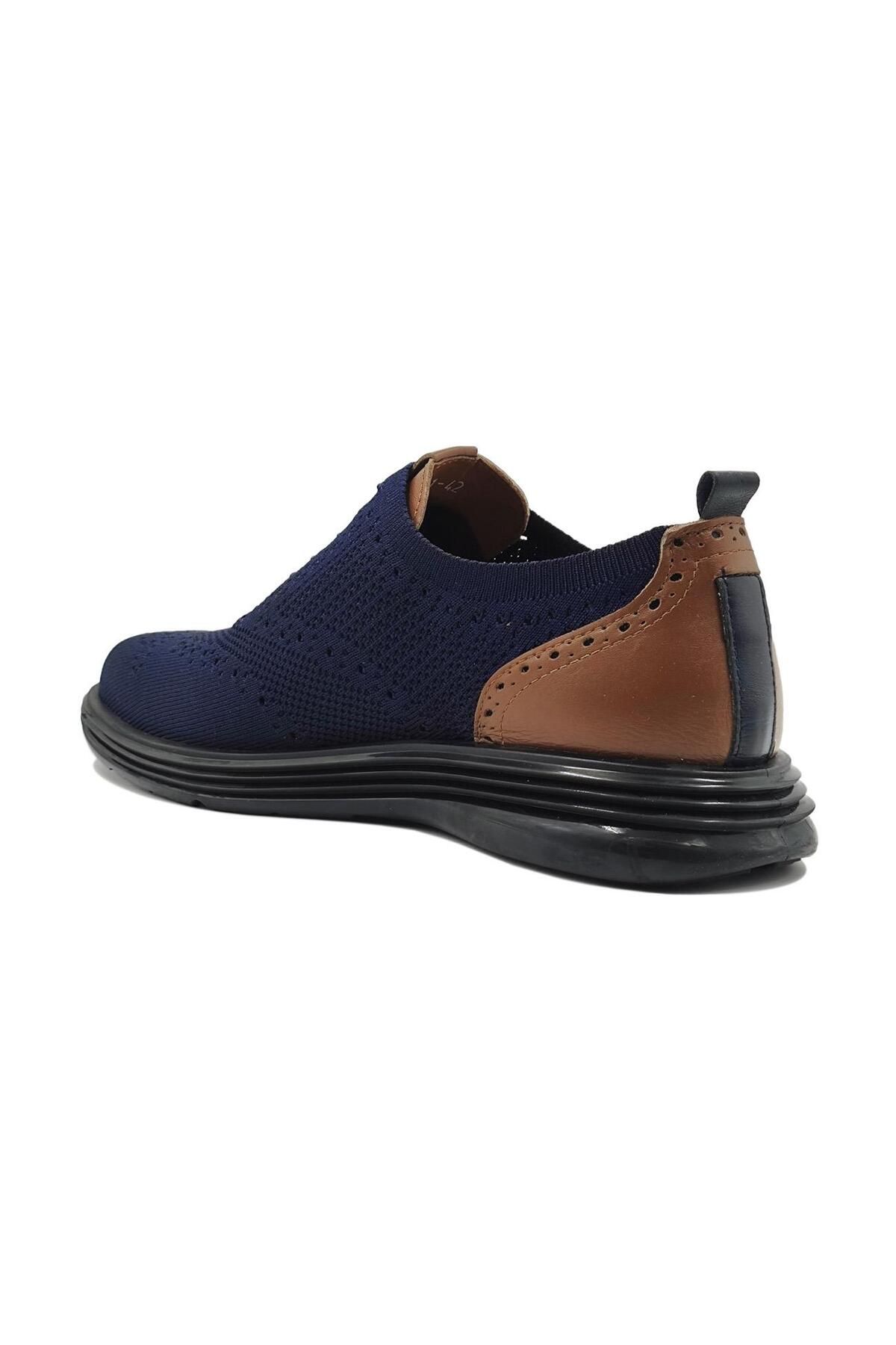 Alberto Rossi-Navy Blue T3541 Model Casual Shoes 4