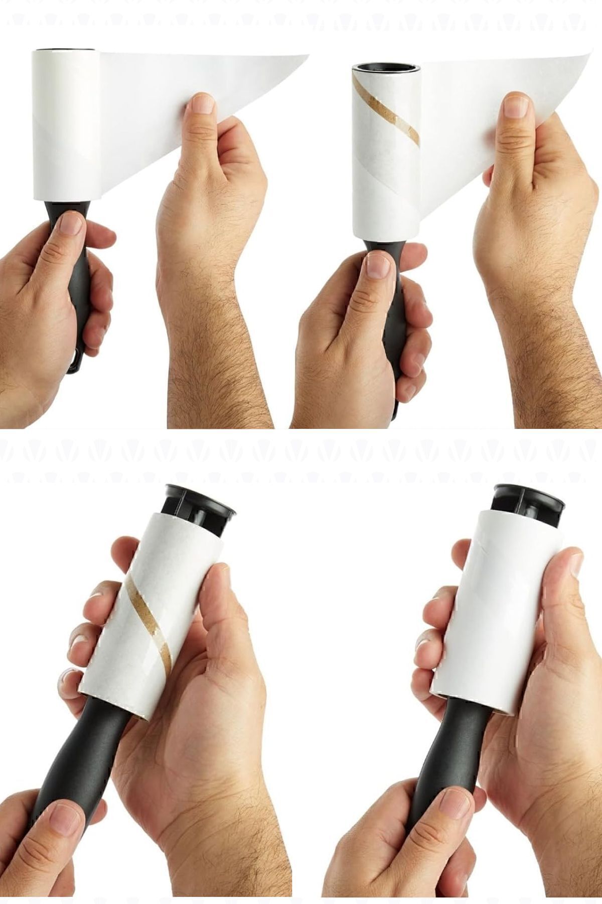 valletta-Alamos 12 Pieces Lint Collector with Refill Roller Total 360 Sheets of Adhesive Paper 5