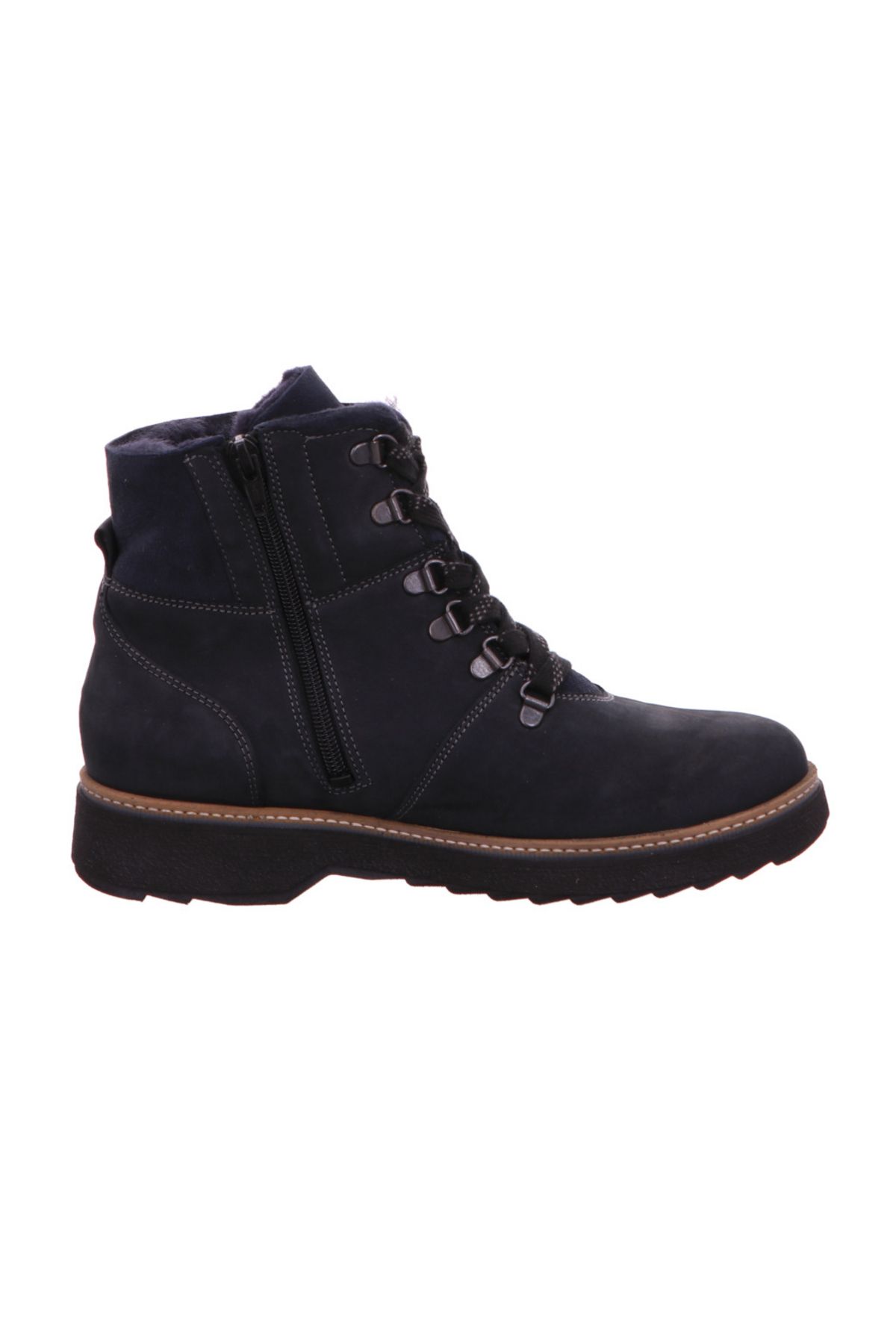 Waldläufer-Schnür-stiefeletten Für Damen In Blau 4