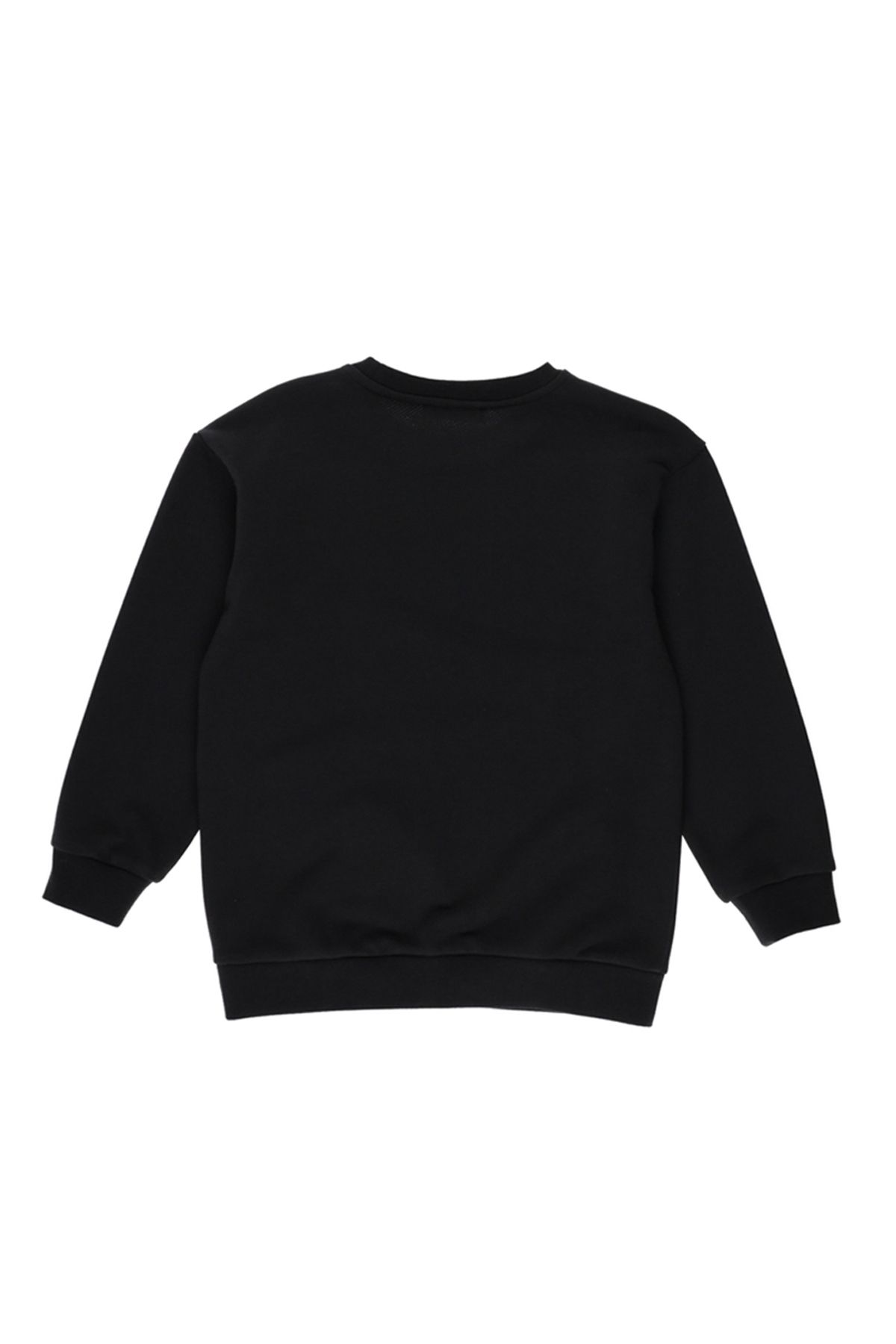 Panço-Boy's Black Sweatshirt - Crew Neck 2