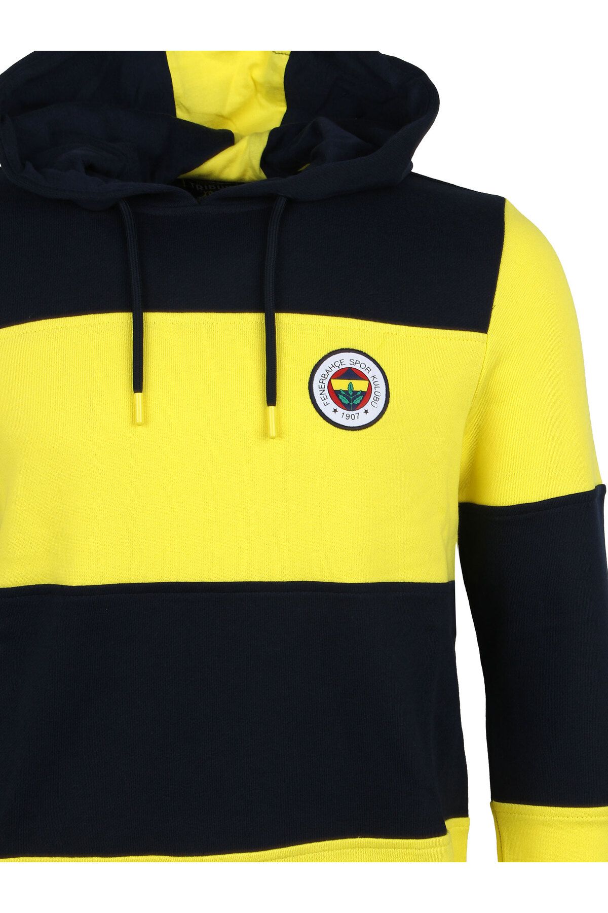 Fenerbahçe-Men's Tribun Yellow Navy Blue Striped Sw 4