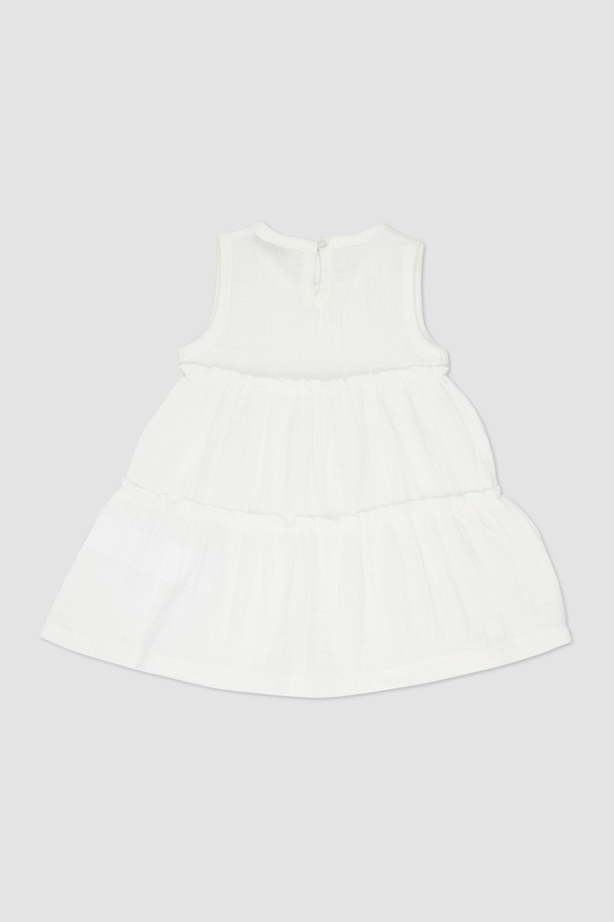 Panço Kız Bebek Ekru Müslin Elbise fotoğrafı 2 (önizleme)