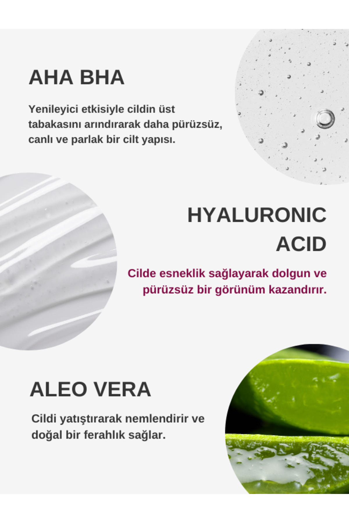 Canlandırıcı Arındırıcı Cilt Tonu Eşitleyici Peeling Serum (AHA 10% BHA 2%) 30 ml — TYCCTVVJKN172862806207256 — تصویر 3 از 5