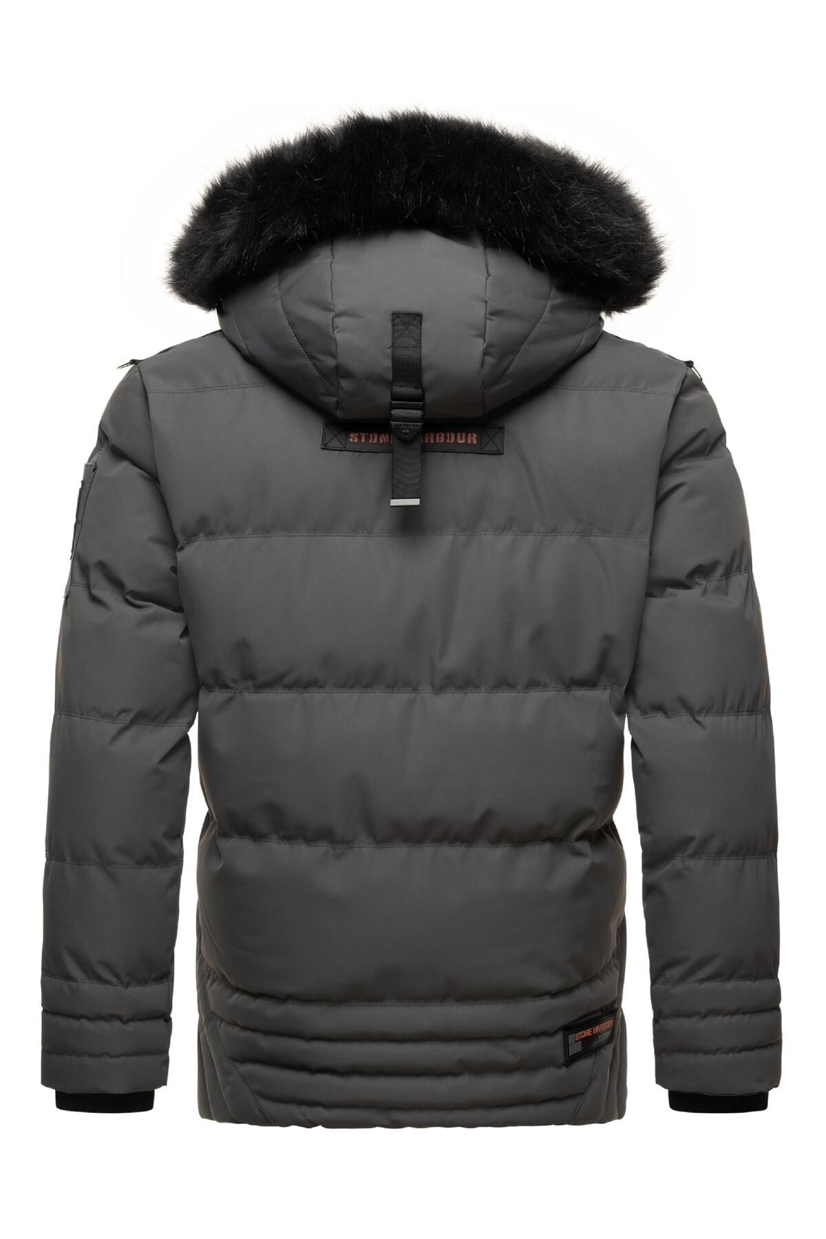 STONE HARBOUR-Winterjacke - Grau - Basic 3