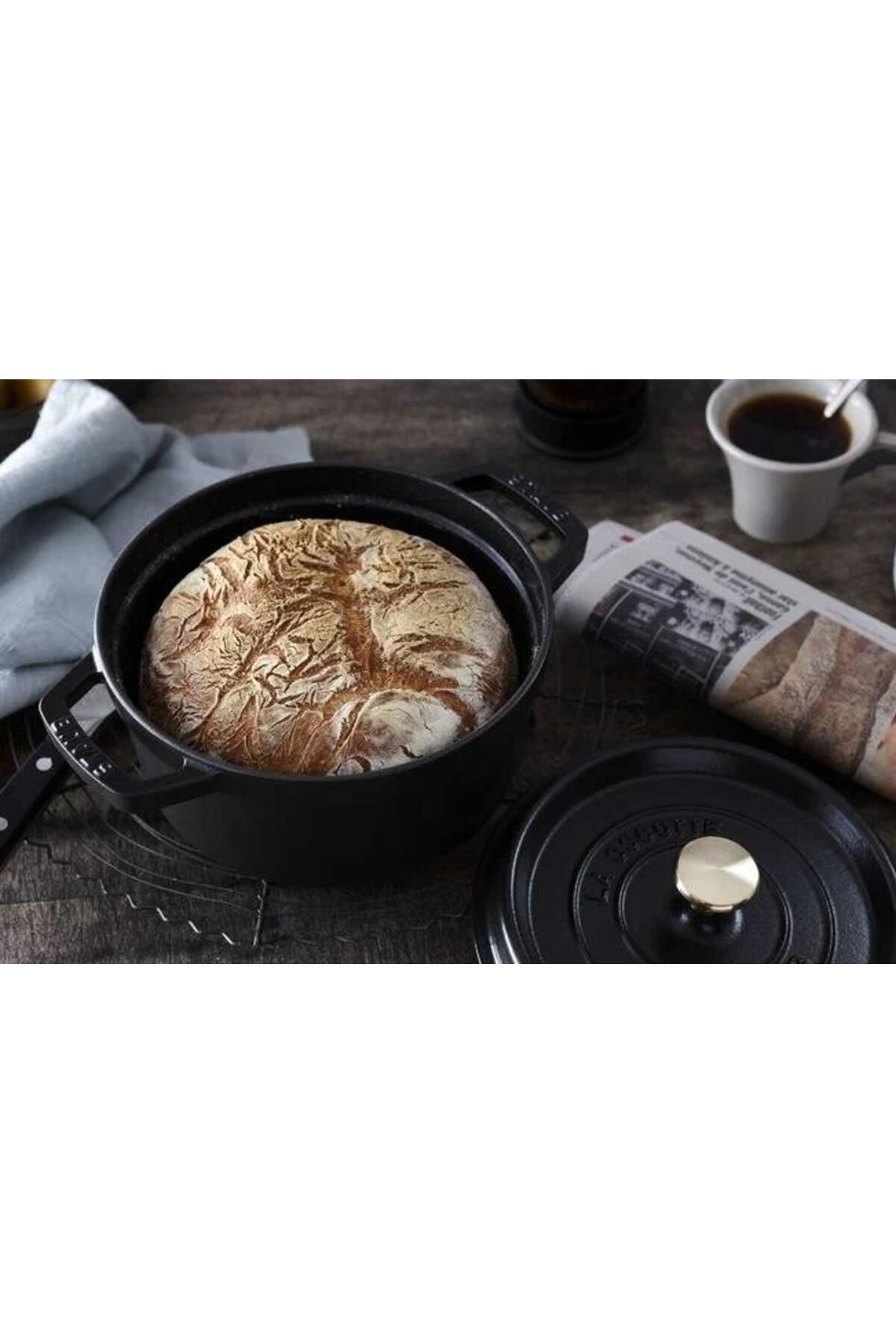 STAUB-La Cocotte 20cm 2.2Lt. Round Black Cast Iron Pot - 405094870 6