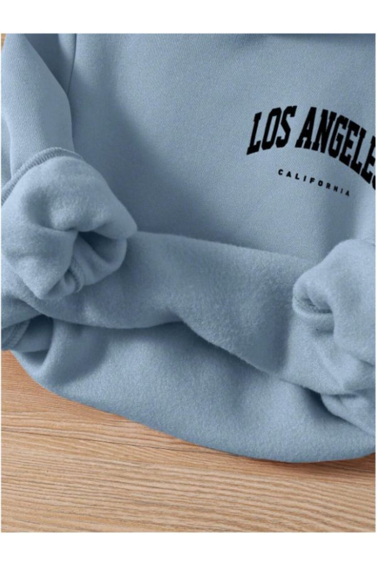 MOONBULL-Girl/Boy 3-Piece Los Angeles Printed Hooded Tracksuit Set 5