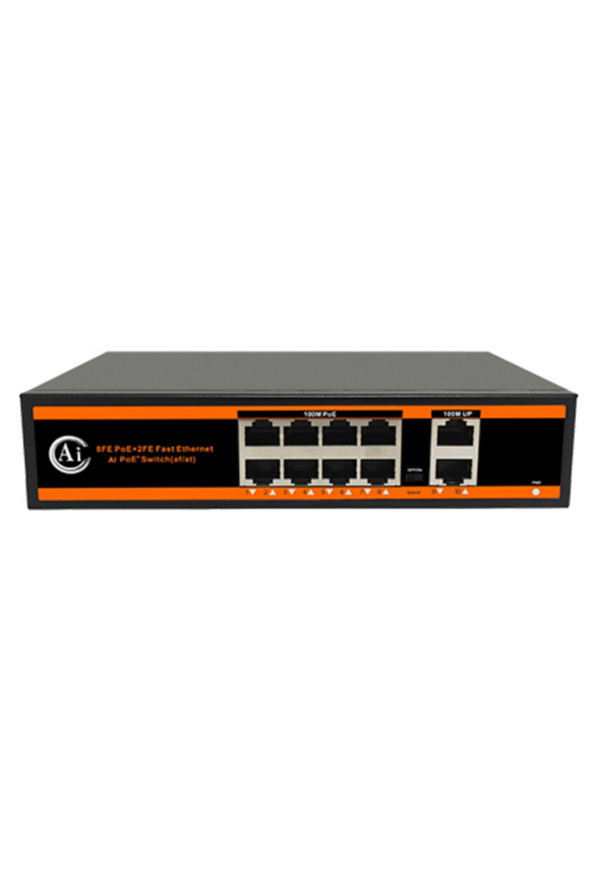 Genel Markalar Roztom Nd1p802alf-8*10/100m Bit Ports 2*10/100m Uplink Port Watchdog Poe Switch