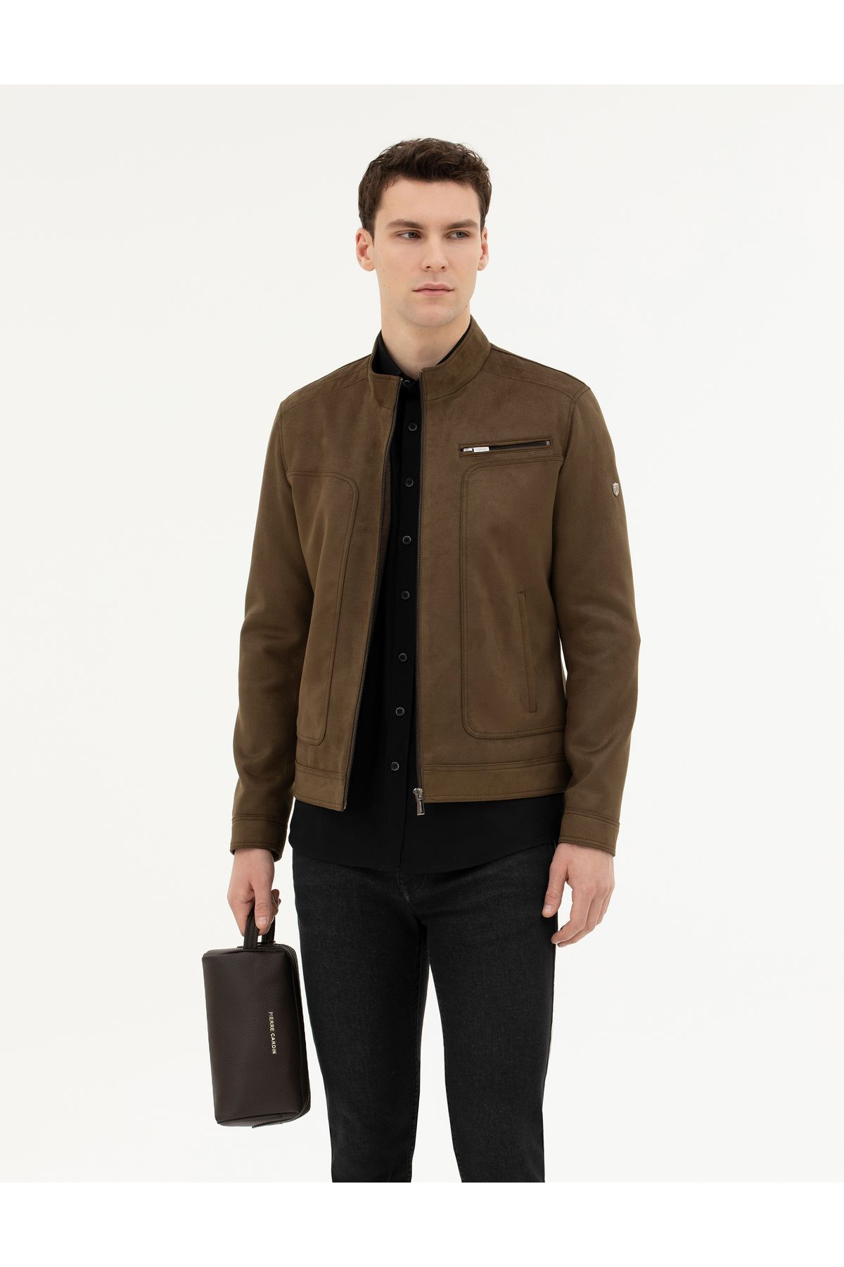 کیف اصلاح چرم قهوه ای مردانه 50286459-vr029 Pierre Cardin