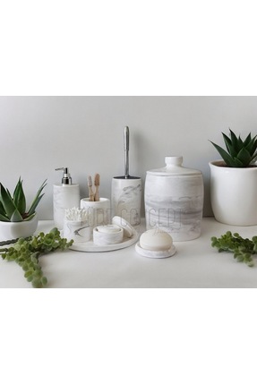 Ture Concept Mermer Desenli Beton Banyo Set