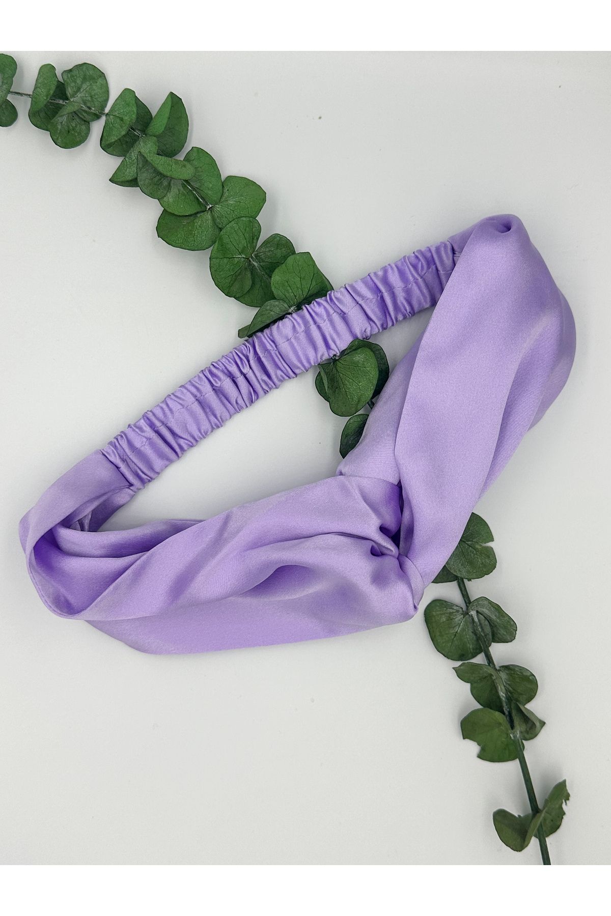 ICON SILK-100% Silk Hair Band (Violet) 2