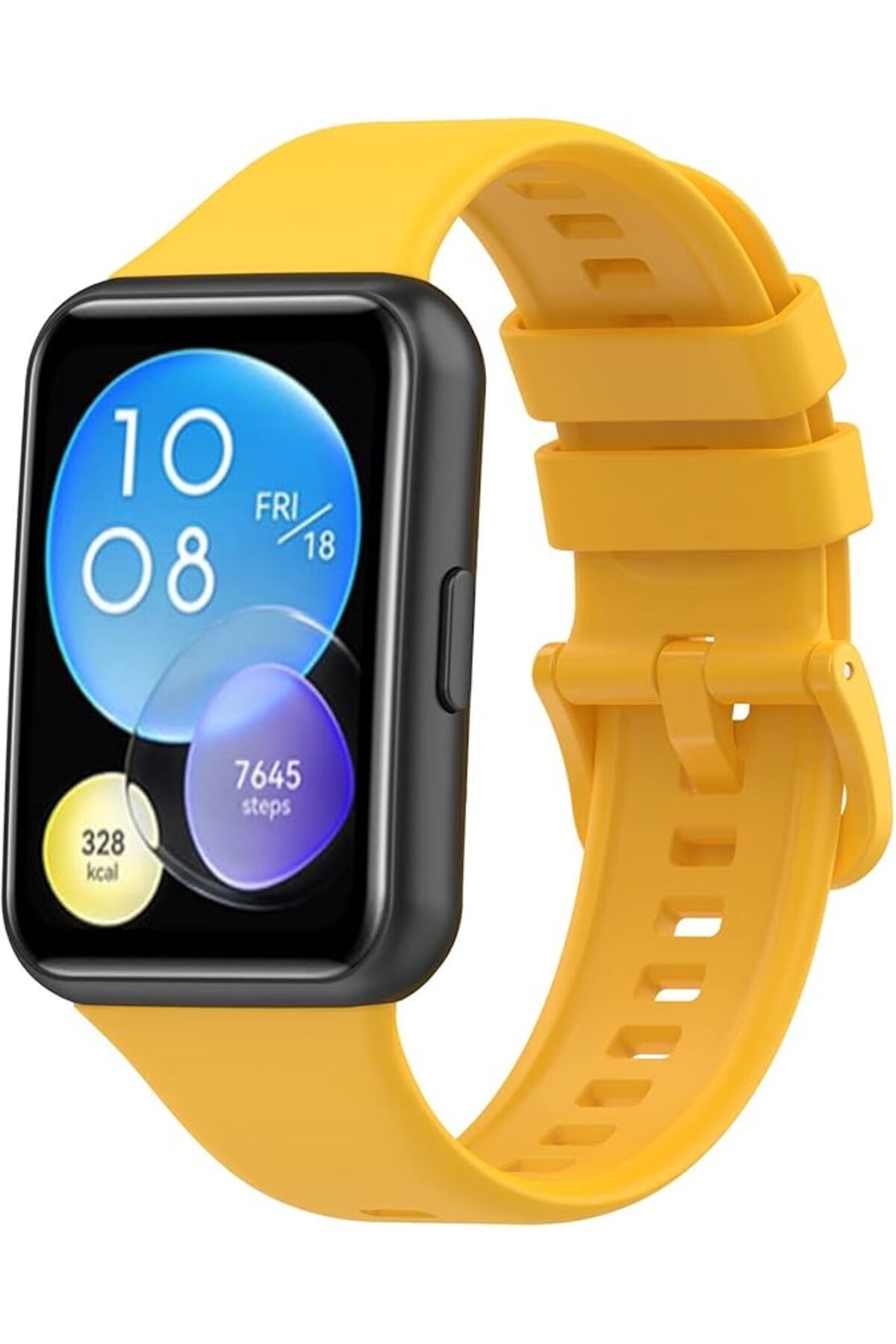 Huawei Watch Fit2 Uyumlu Kordon Liquid Silikon Ayarlanabilir Renkli Lansman Kordon