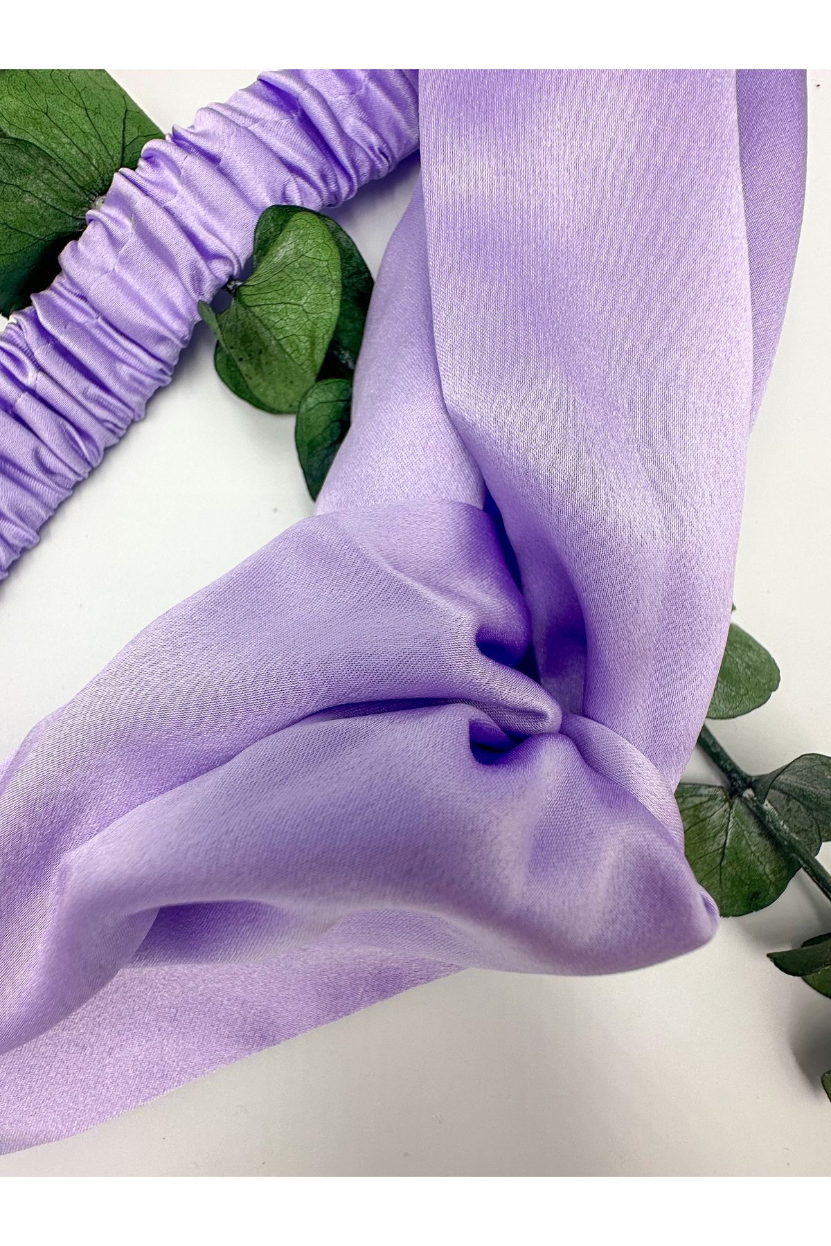 ICON SILK-100% Silk Hair Band (Violet) 4