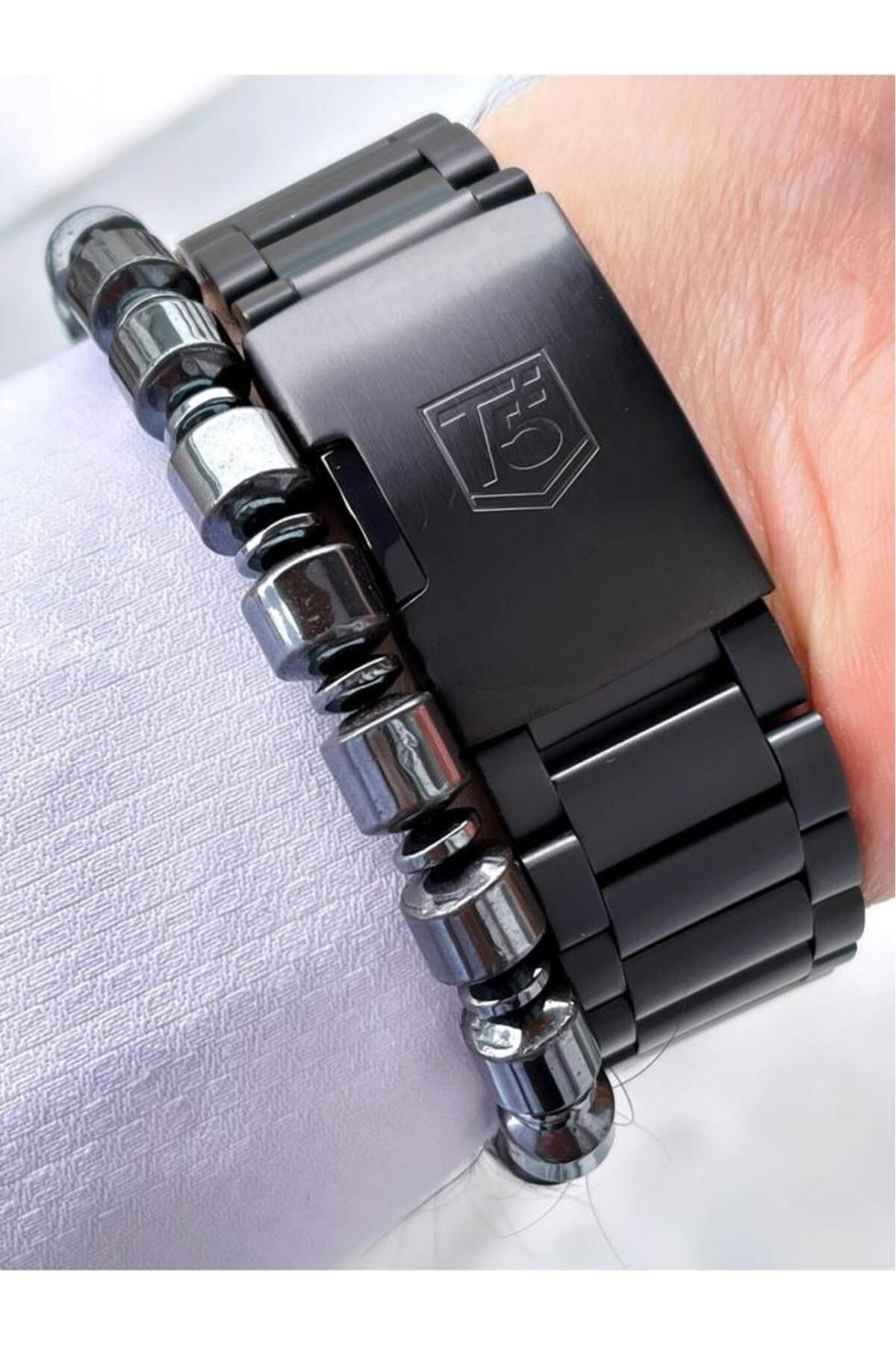 T5 Saat-Mrd11626 T5 Black Color Function Men's Wristwatch Bracelet 5