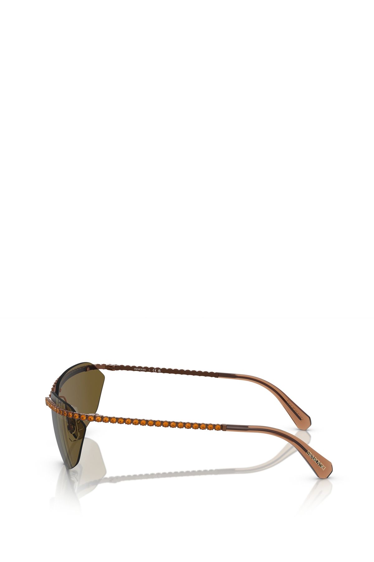 Swarovski-Sk7001 Geometric Brown Women's Sunglasses 3