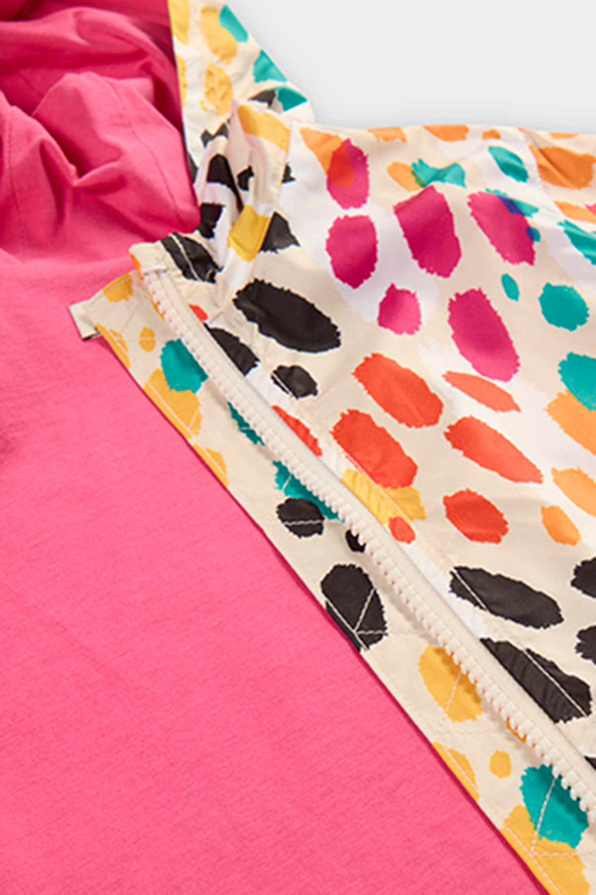 Panço Kız Bebek Leopar Desenli Bej Yağmurluk fotoğrafı 3 (önizleme)