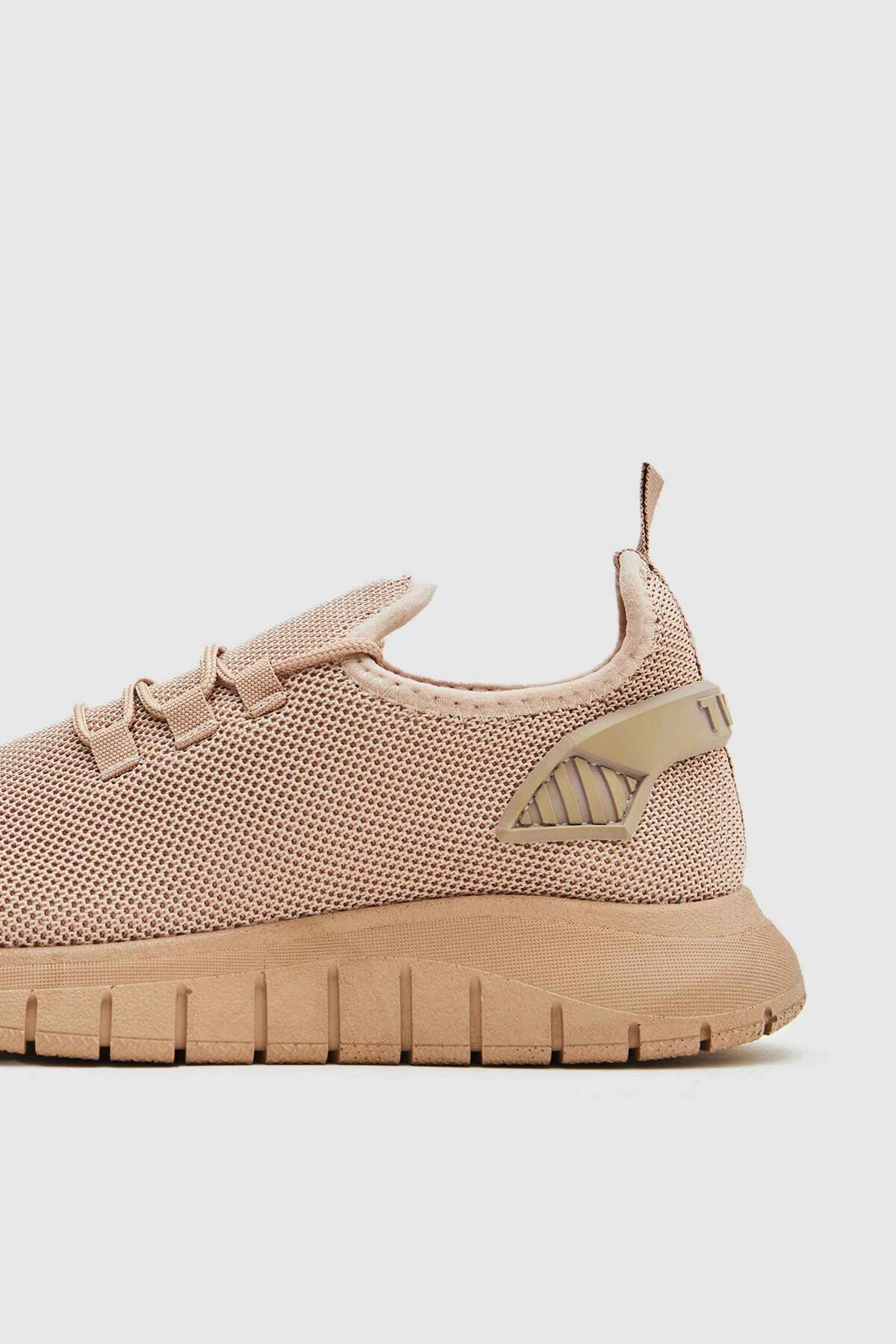 Twn-Beige Mesh Sports Shoes 3