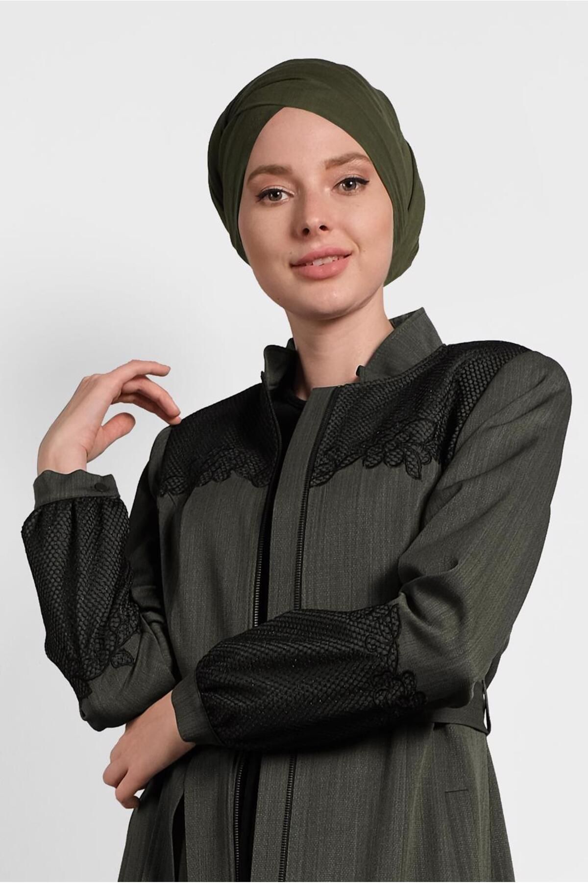 NET DETAILED ZIPPERED TOPCOAT 10009 Alvina