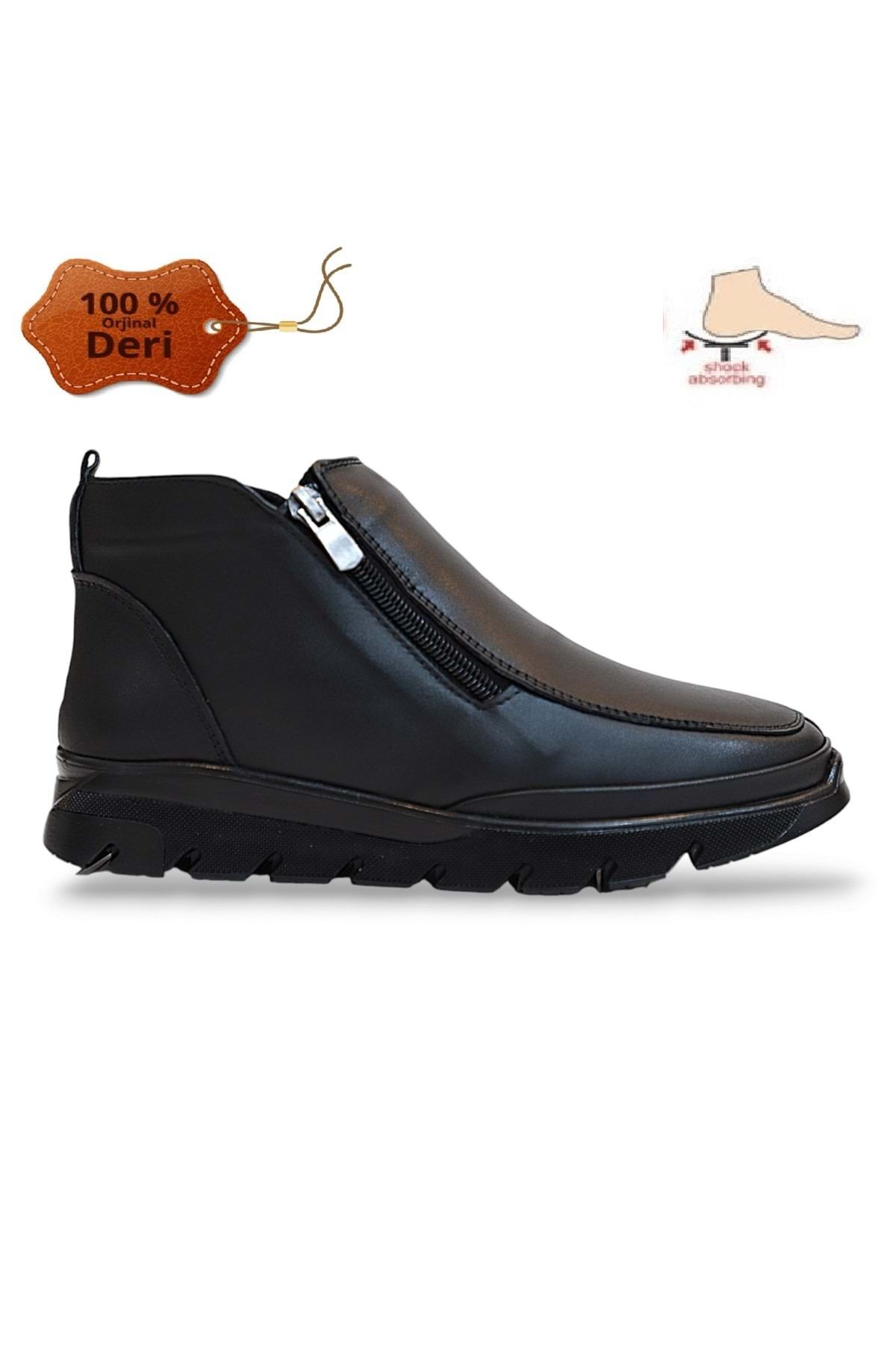 Konfores-1785-362062 Genuine Leather Anatomical Sole Women's Mother Boots 2