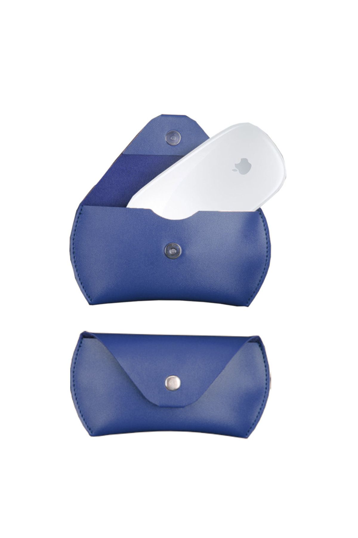 Choice-For Apple Mouse Protective Case magic mouse 1/2 Generation Wireless Bluetooth Magnetic Leather Bag 4