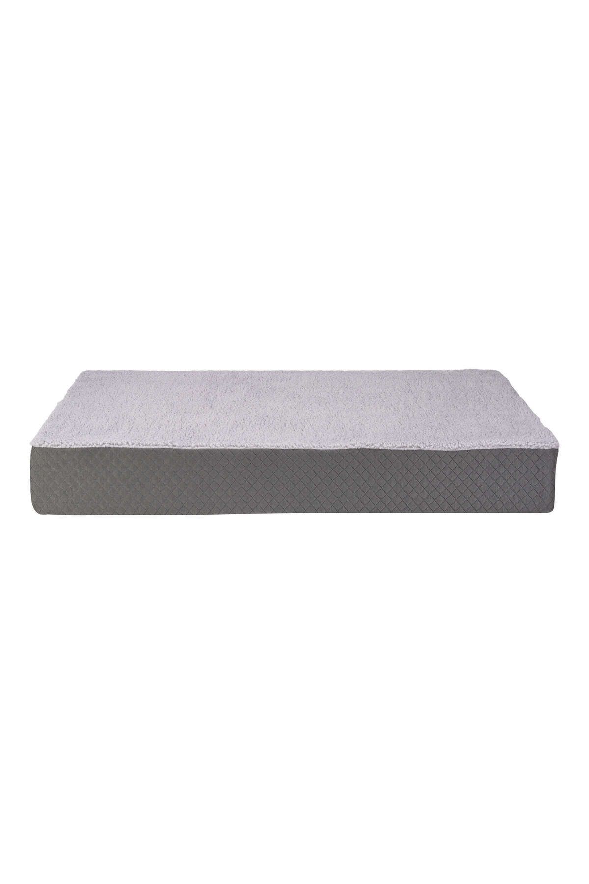 Pet Comfort Lima Ortopedik Köpek Yatağı Gri Peluş M 90x60x12cm DRSTR
