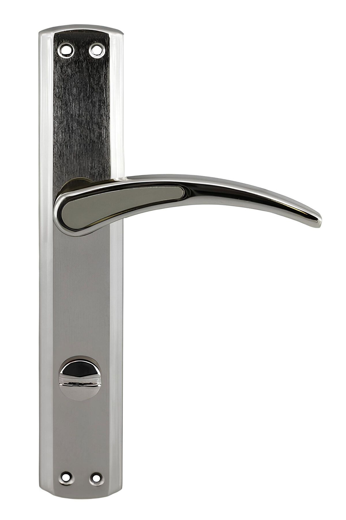 Badem10-Atlas Wc - Nickel Inox Mirrored, Lockable Bathroom Door, Suitable for Right and Left 1 Set 3