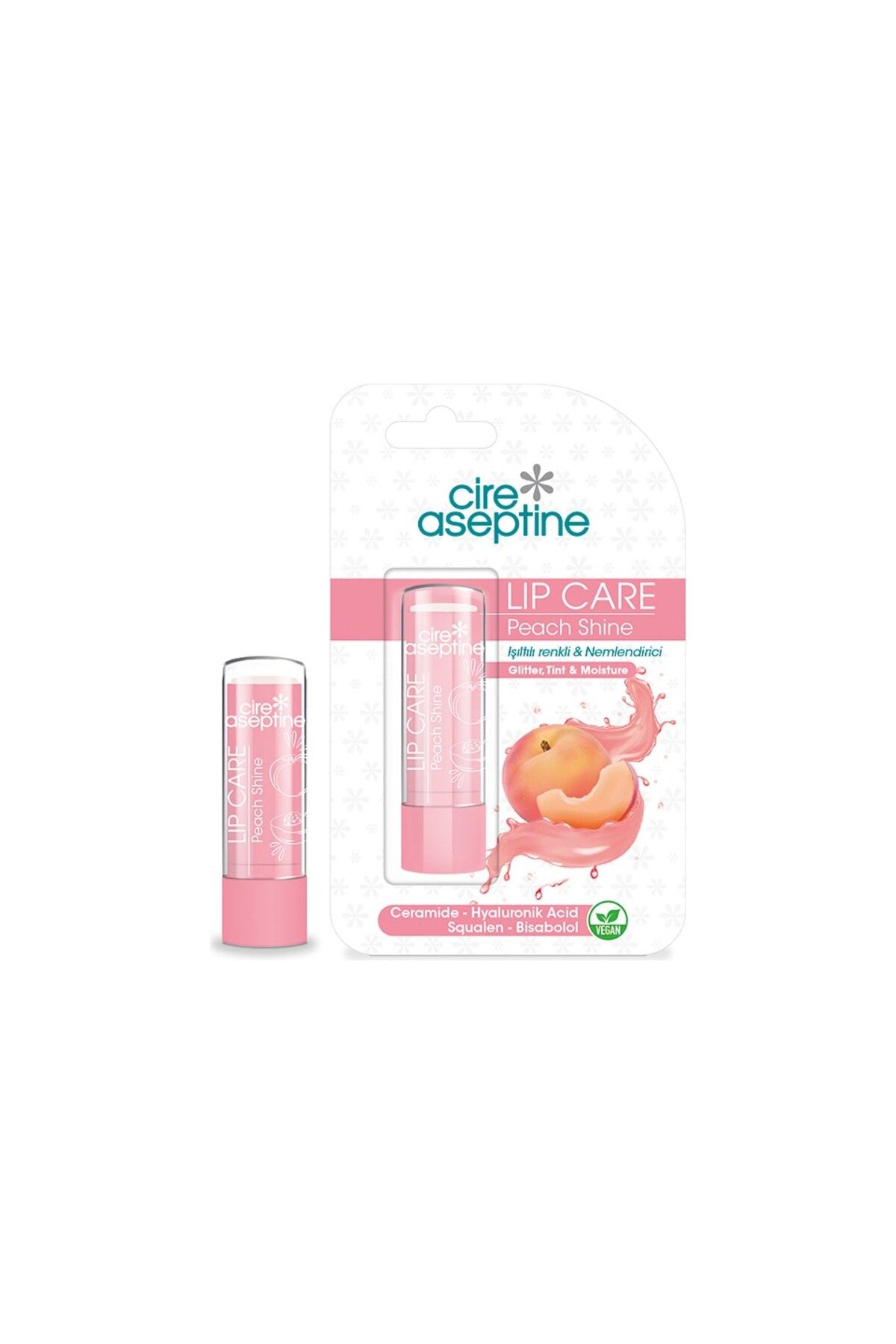 CIRE ASEPTINE-Peach Shine Colored Lip Care Lip Care Cream - 4.5 g 1