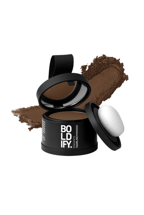 Boldify Saç Tozu Açık Kahve, Dolgunlaştırıcı Topik Tozu, Saç Dökülmesini Gizl...