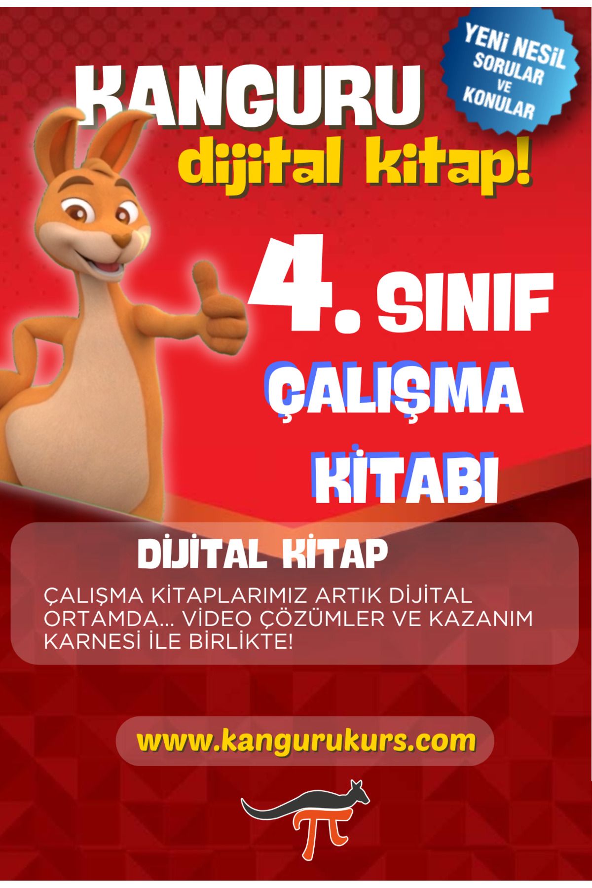 Kanguru Matematik Çalışma Kitabı 4. sınıf Dijital Format