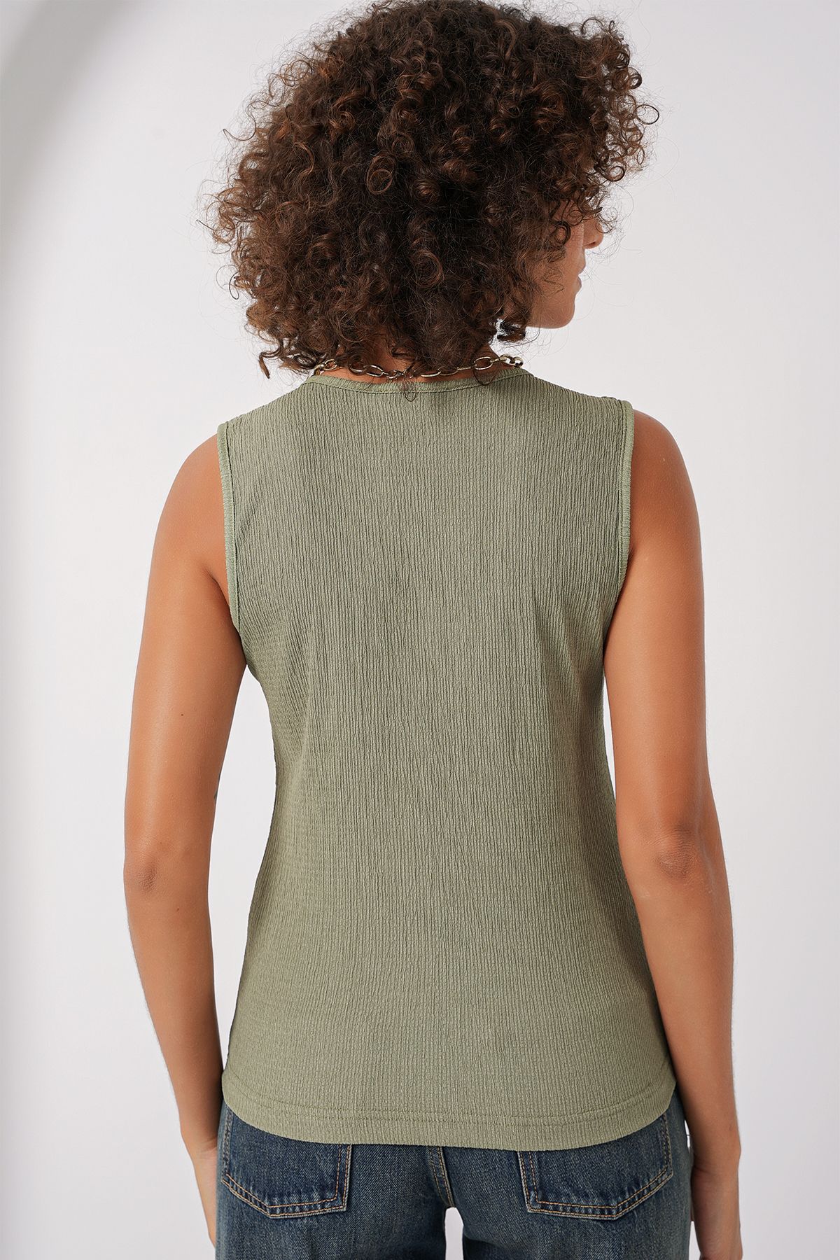 Bigdart-Çağla – Strickbluse, Modell 0476, Design mit Nullärmeln 5