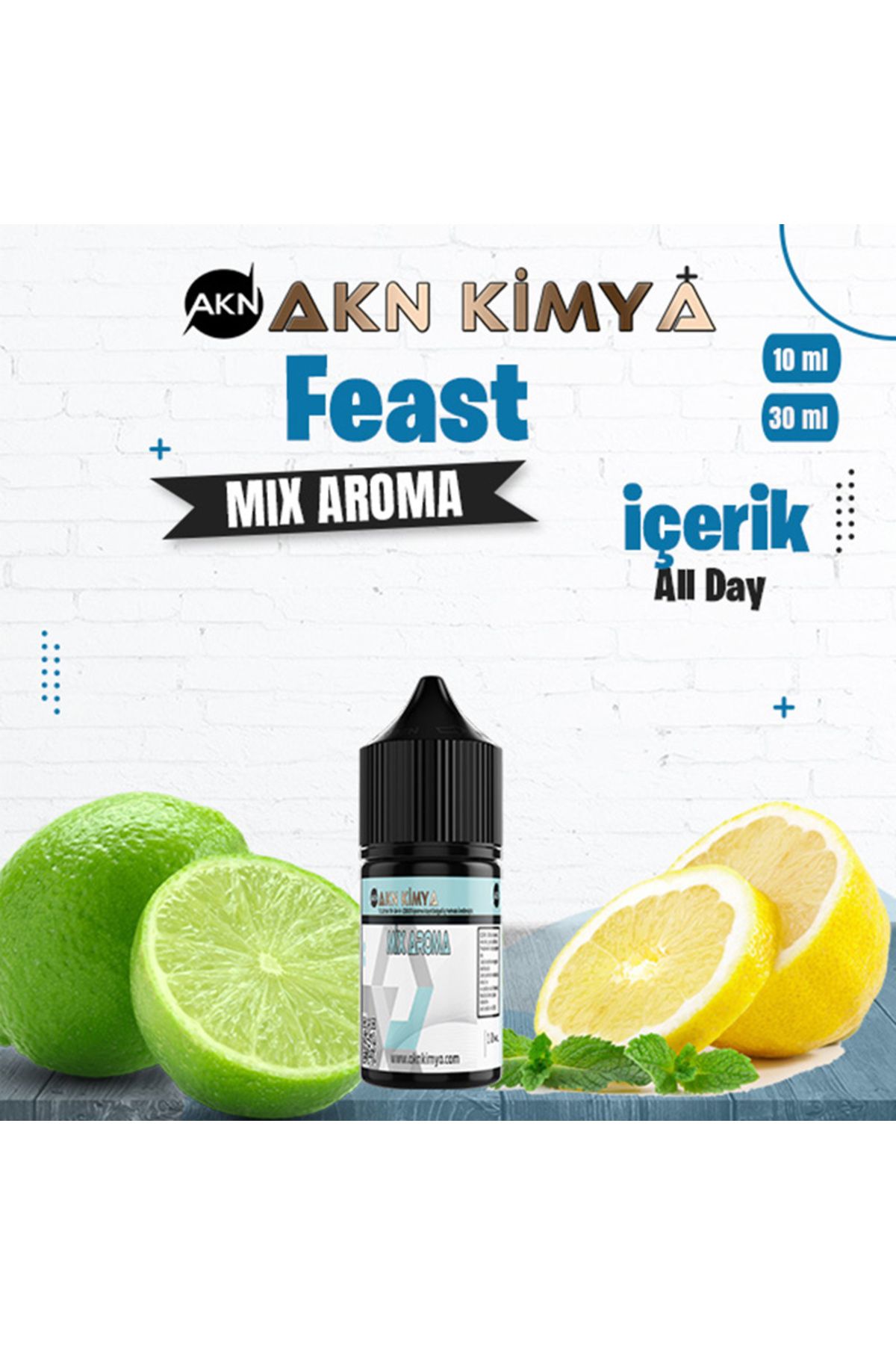 akn kimya Feast Mix Aroma All Day Gıda Aroması 10 ml