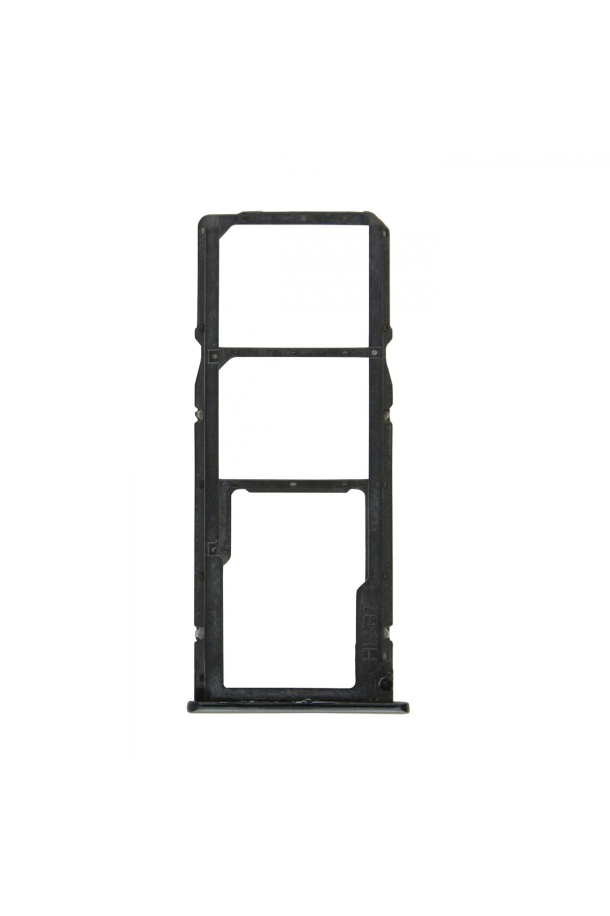 Nettech-Huawei Y6 2019 Compatible Teknonet Memory Card and Sim Metal - Black 2