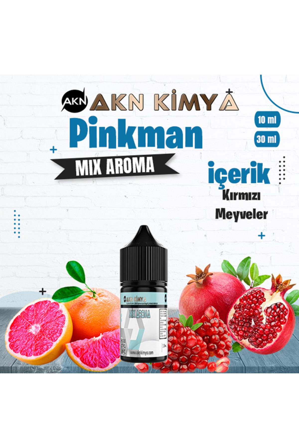 akn kimya Pinkman Mix Aroma Kırmızı Meyveler Gıda Aroması 10 ml