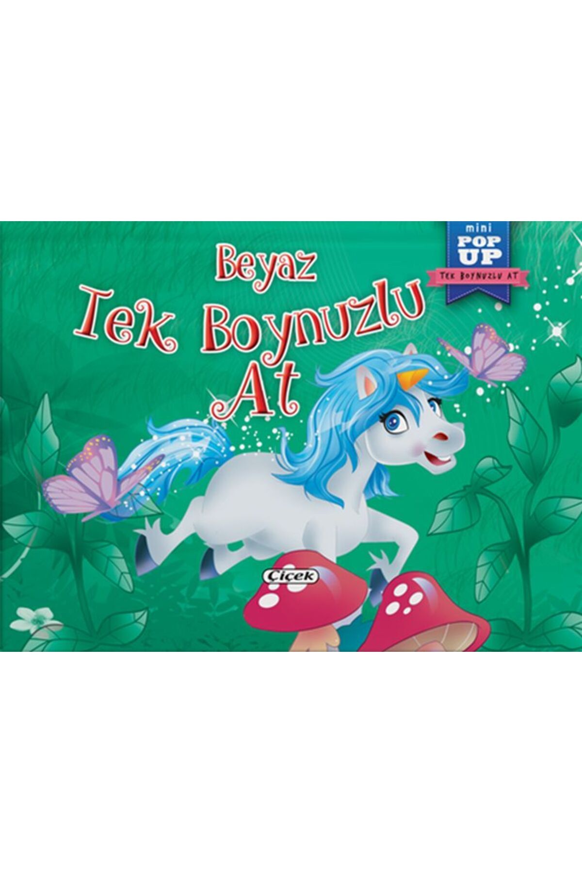 Karma Kitaplar Pop-Up Mini Tek Boynuzlu At - Beyaz Tek Boynuzlu At