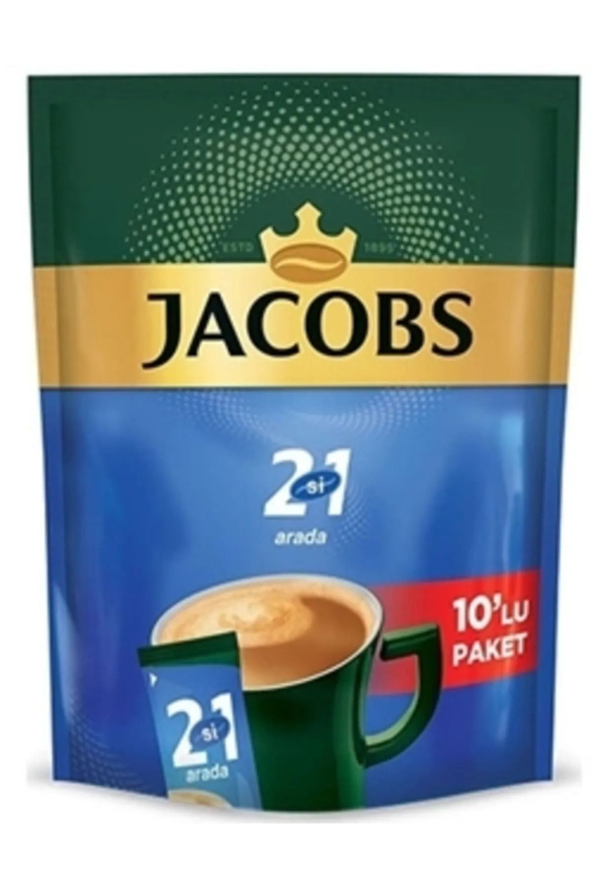 Jacobs 2Sİ1 ARADA EKO POŞET 10'LU KAHVE 1 KOLİ (16 POŞET*10'LU)