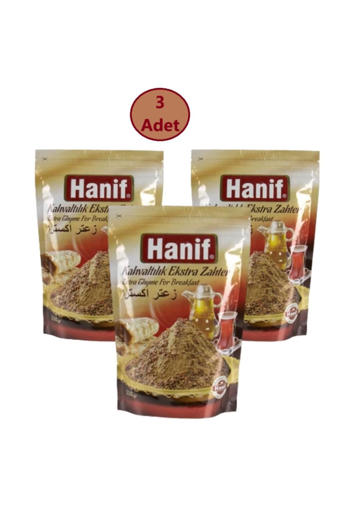 Yeşillik Market 3 Adet Hanif Kahvaltılık Ekstra Zahter - 3 Adet 400g