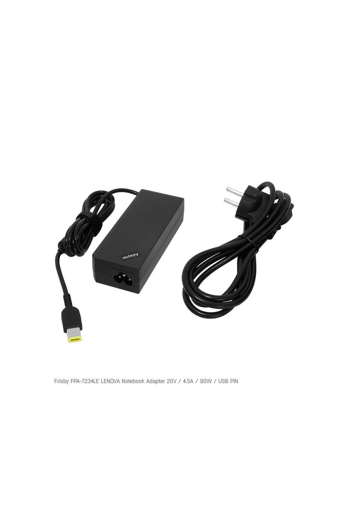 Vobotek Teknoloji Frisby FPA-7234LE Notebook Adaptör (Lenovo) 20V 4.5A (Uç Boyutu : USB Pin)